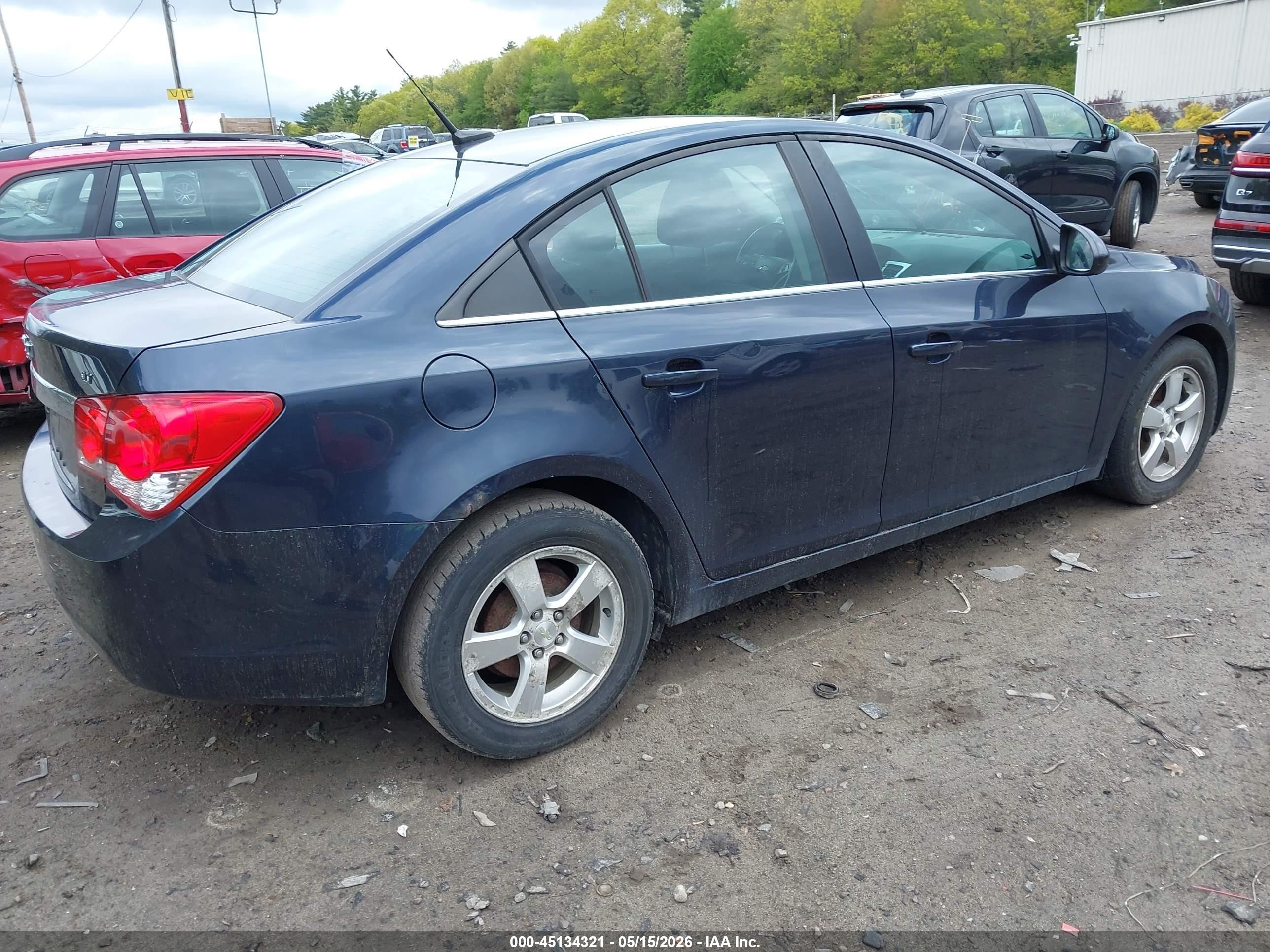 2014 Chevrolet Cruze 1lt Auto Blue vin: 1G1PC5SB6E7240405