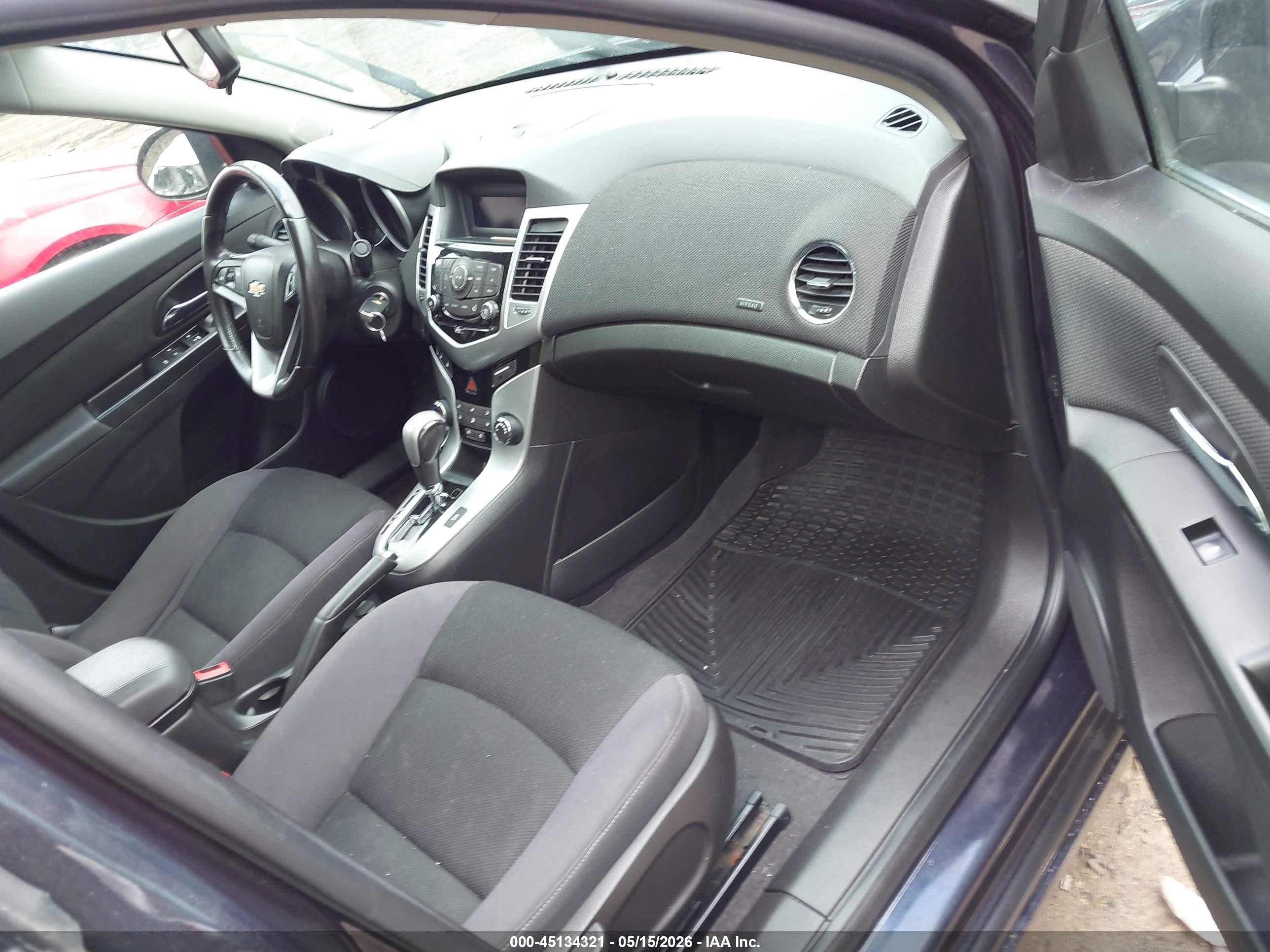 2014 Chevrolet Cruze 1lt Auto Blue vin: 1G1PC5SB6E7240405