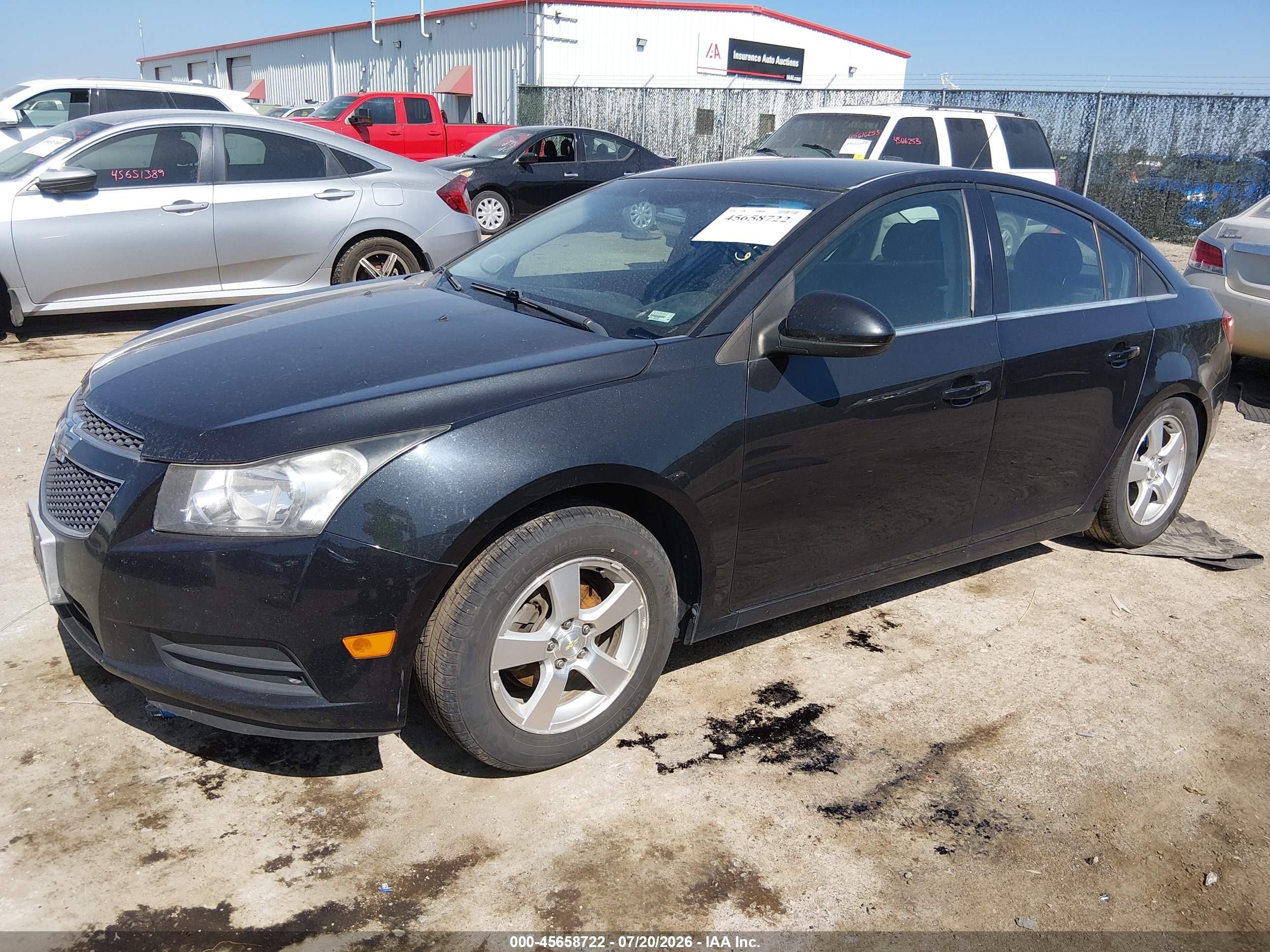 2014 Chevrolet Cruze 1lt Auto Gray vin: 1G1PC5SB6E7243160