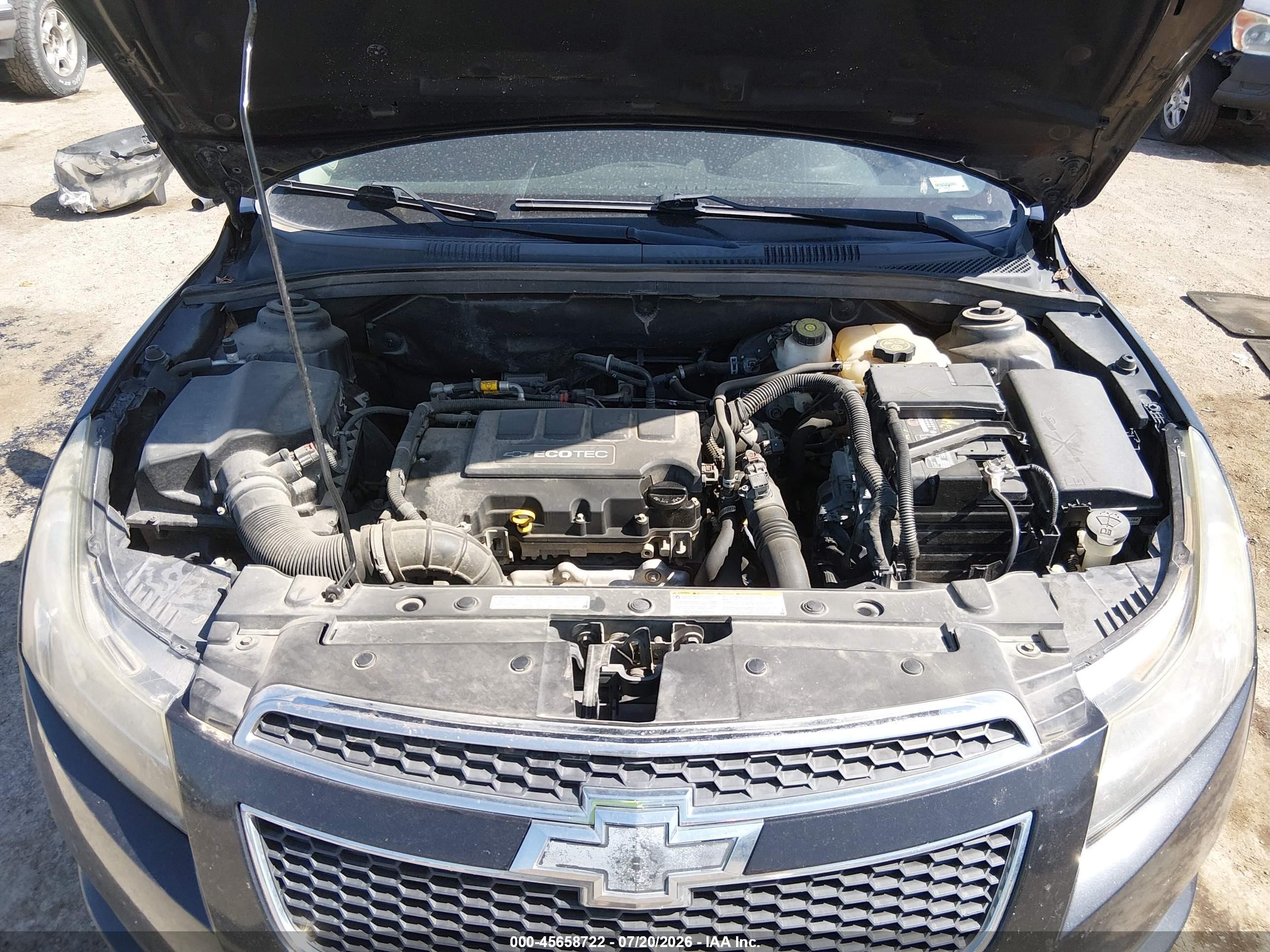 2014 Chevrolet Cruze 1lt Auto Gray vin: 1G1PC5SB6E7243160