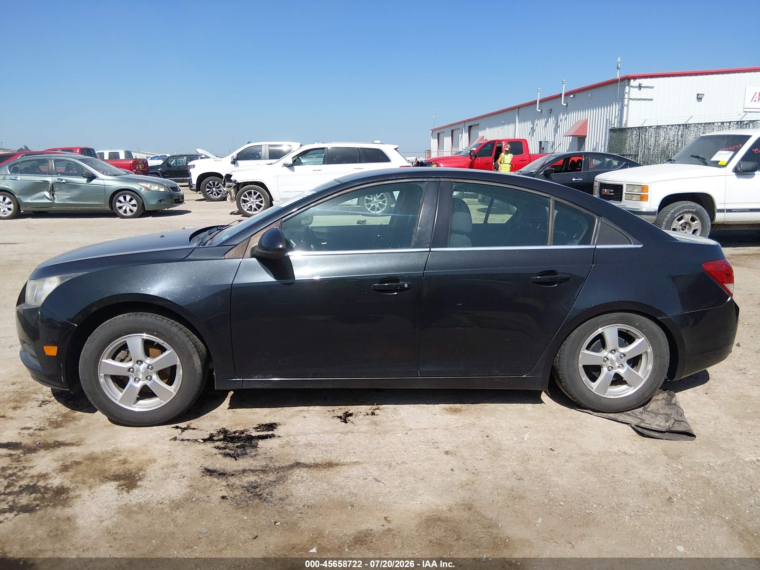 2014 Chevrolet Cruze 1lt Auto Gray vin: 1G1PC5SB6E7243160
