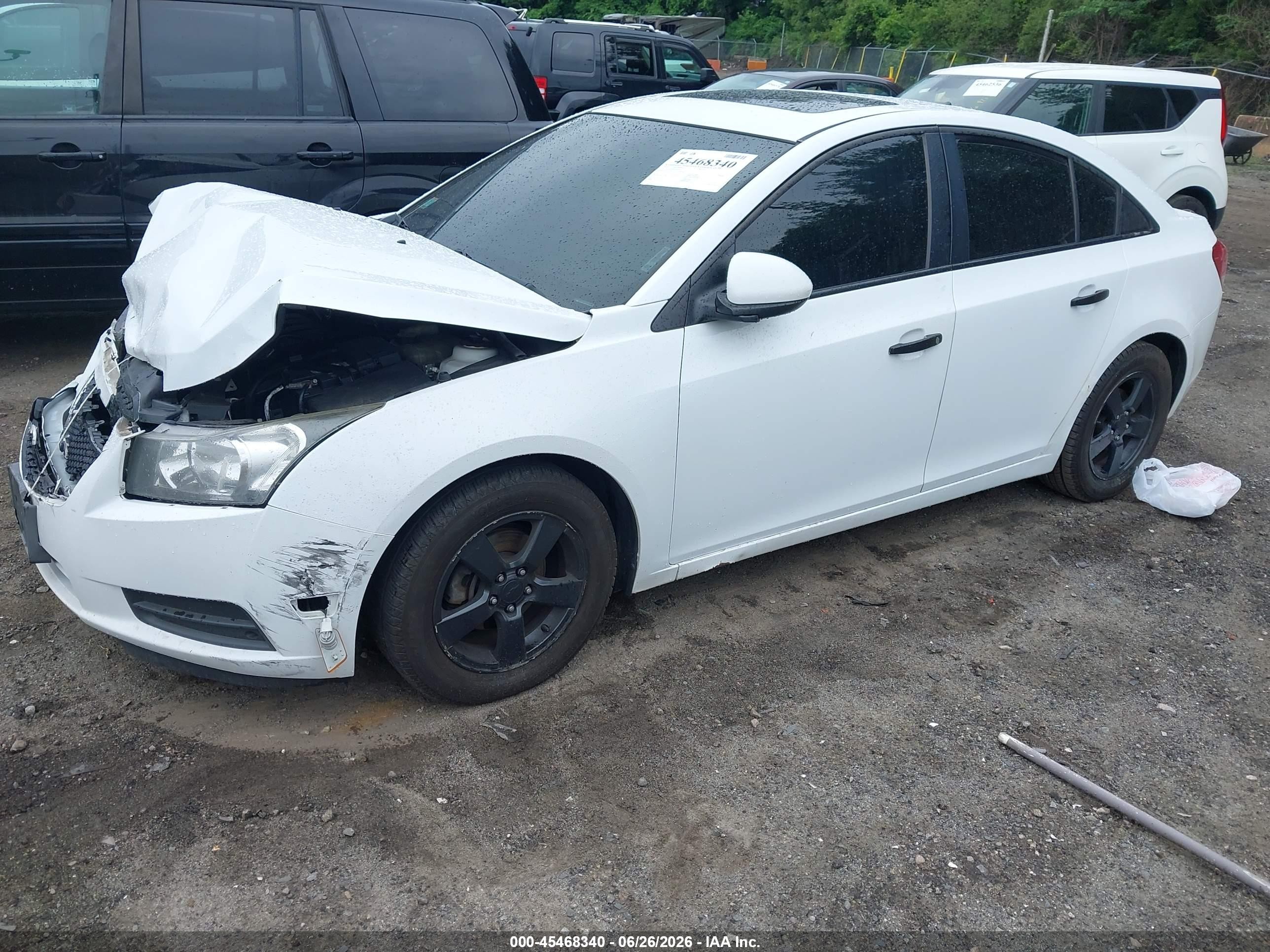 2014 Chevrolet Cruze 1lt Auto White vin: 1G1PC5SB6E7244129
