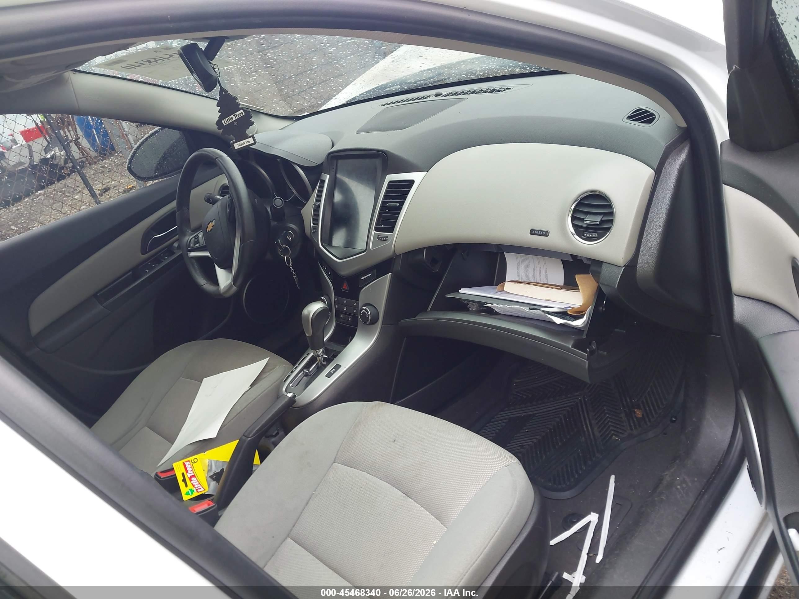 2014 Chevrolet Cruze 1lt Auto White vin: 1G1PC5SB6E7244129