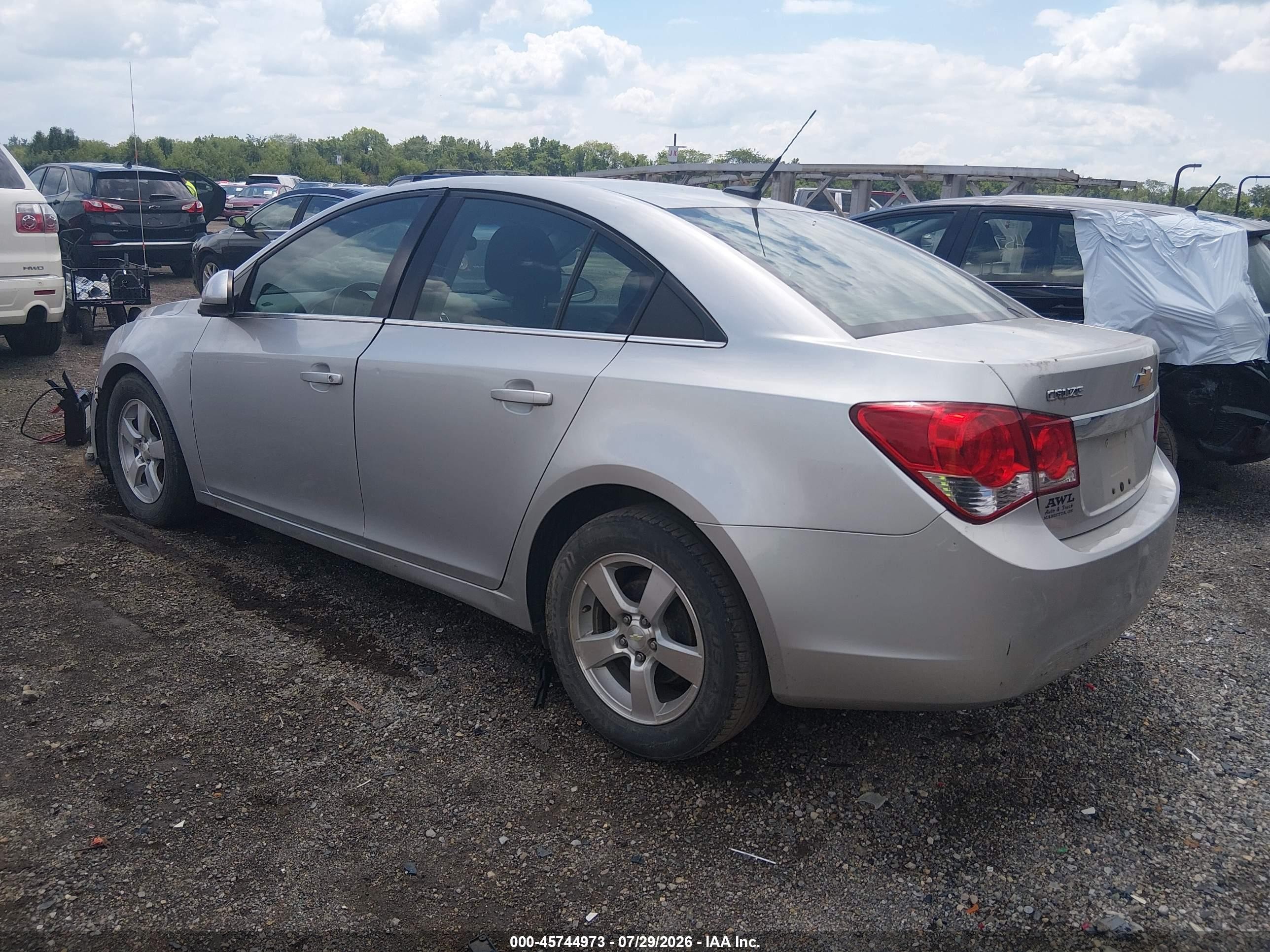 2014 Chevrolet Cruze 1lt Auto Silver vin: 1G1PC5SB6E7268575
