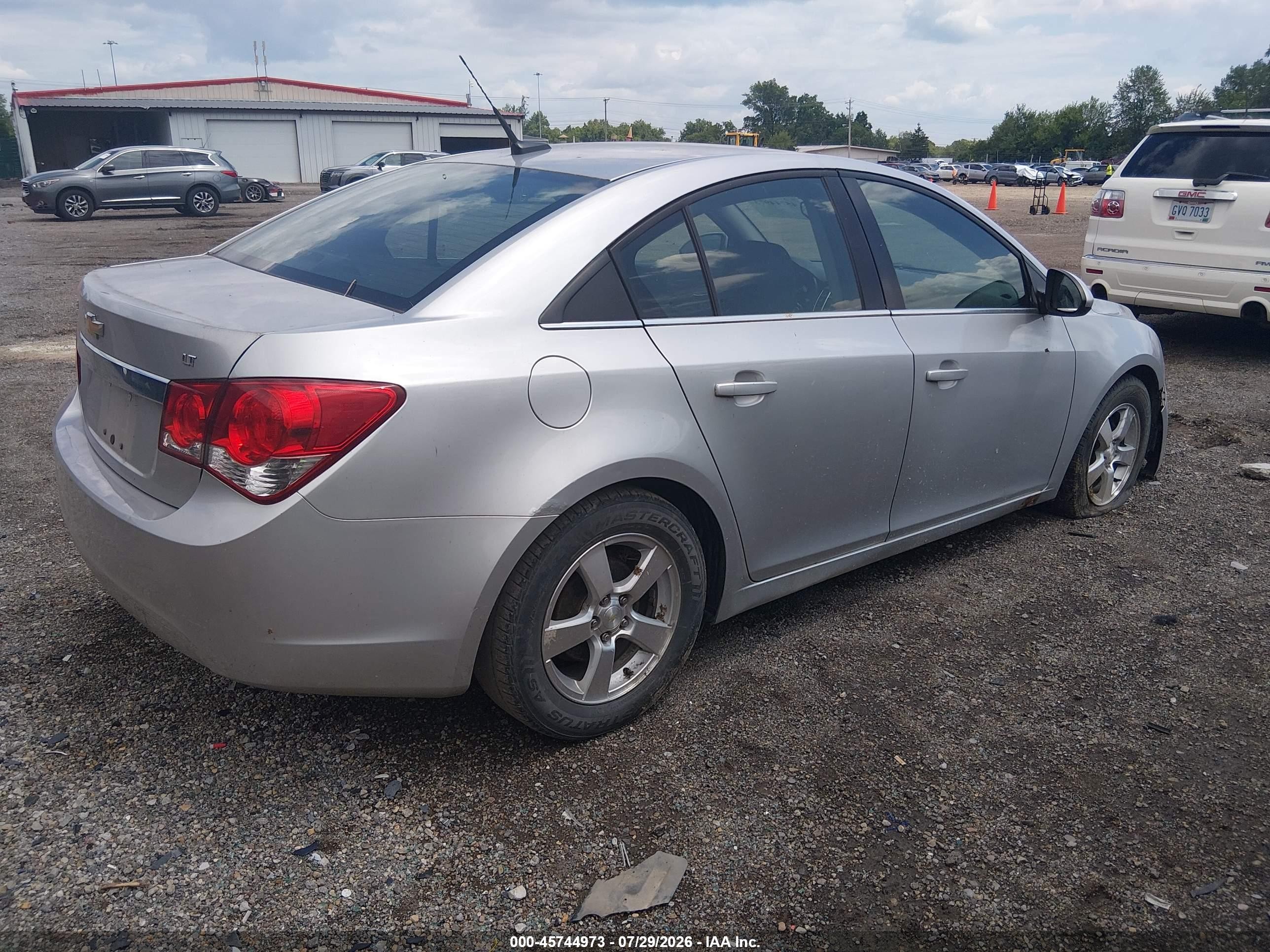 2014 Chevrolet Cruze 1lt Auto Silver vin: 1G1PC5SB6E7268575