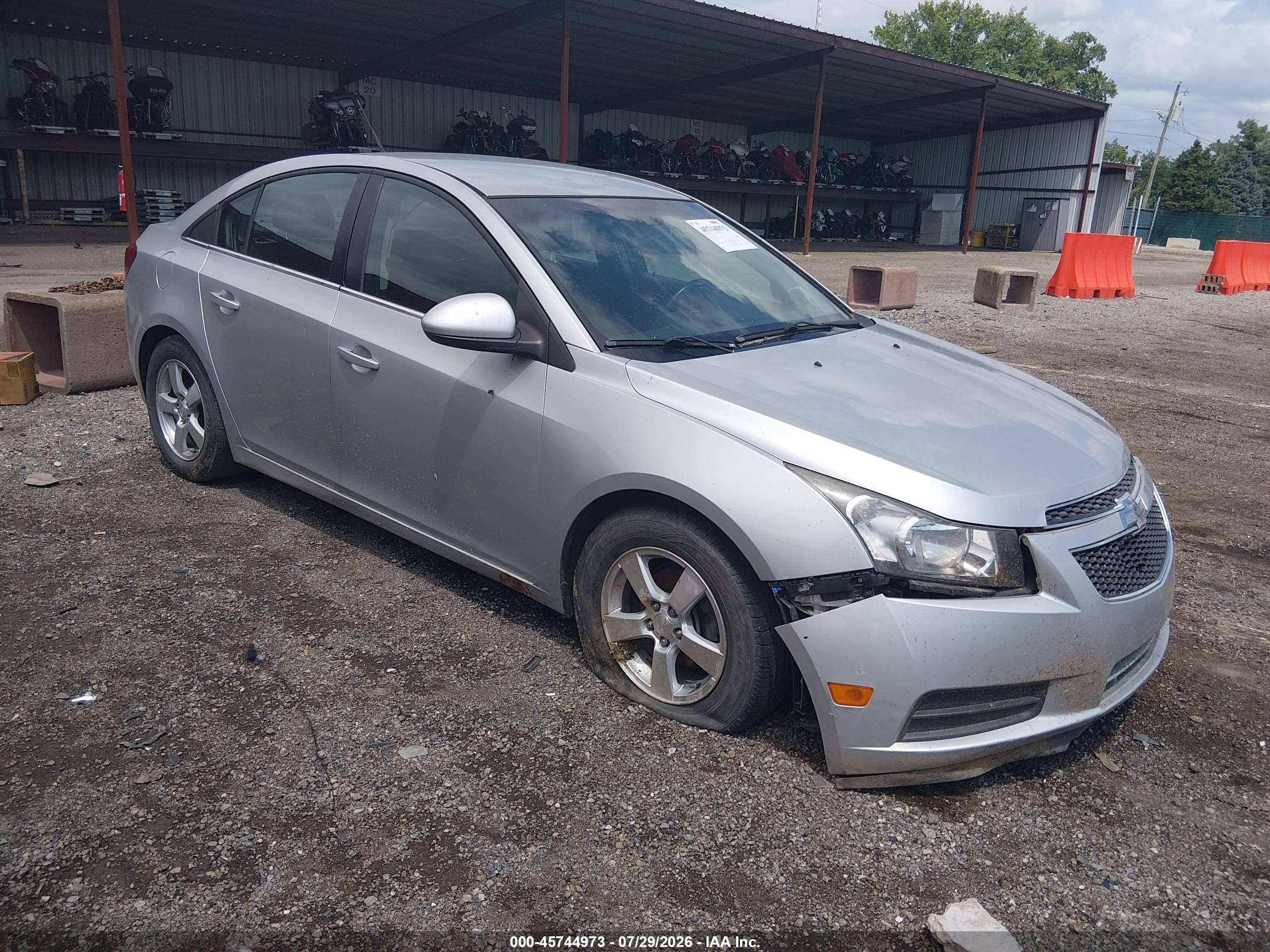 2014 Chevrolet Cruze 1lt Auto Silver vin: 1G1PC5SB6E7268575