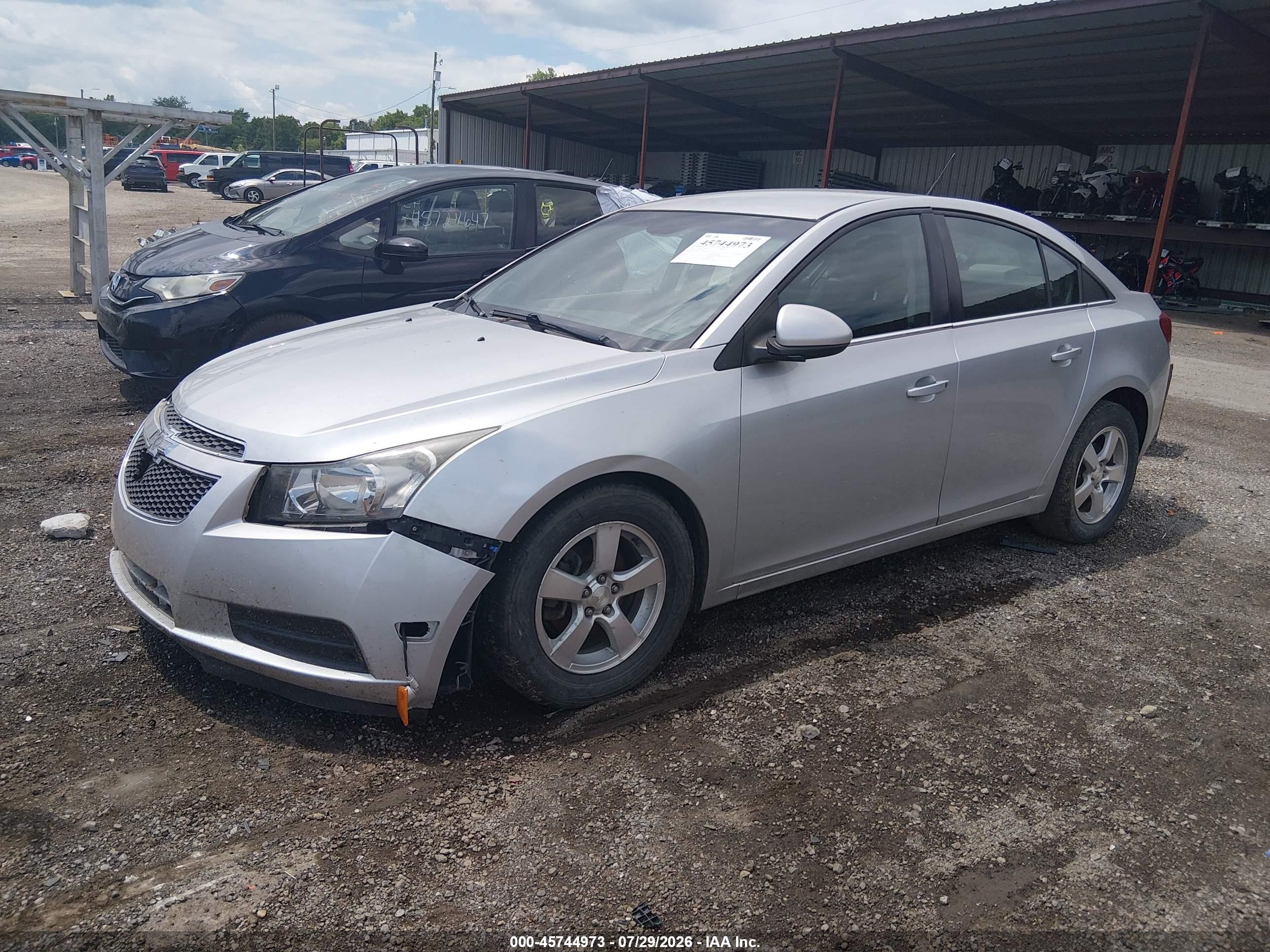 2014 Chevrolet Cruze 1lt Auto Silver vin: 1G1PC5SB6E7268575