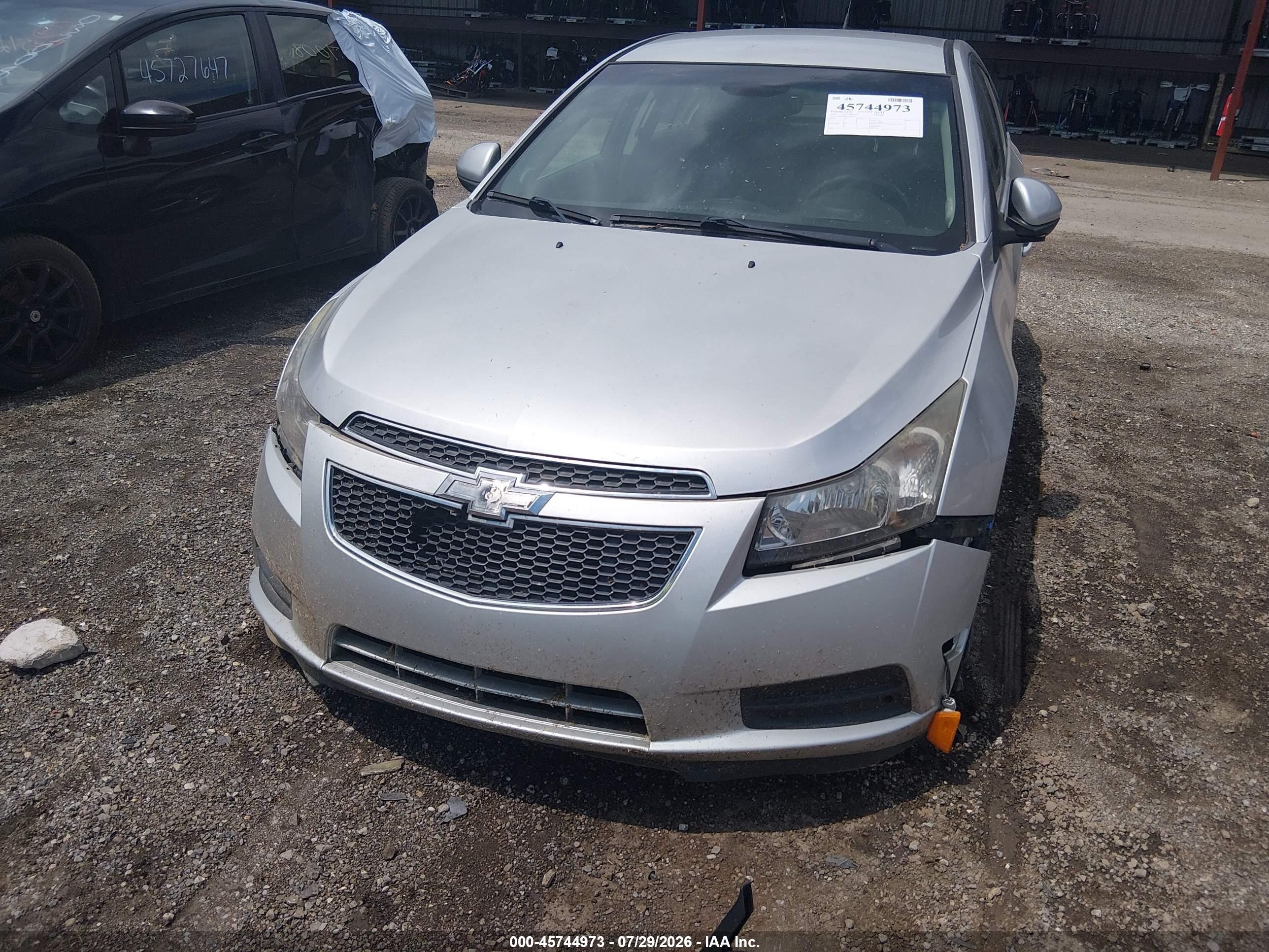2014 Chevrolet Cruze 1lt Auto Silver vin: 1G1PC5SB6E7268575