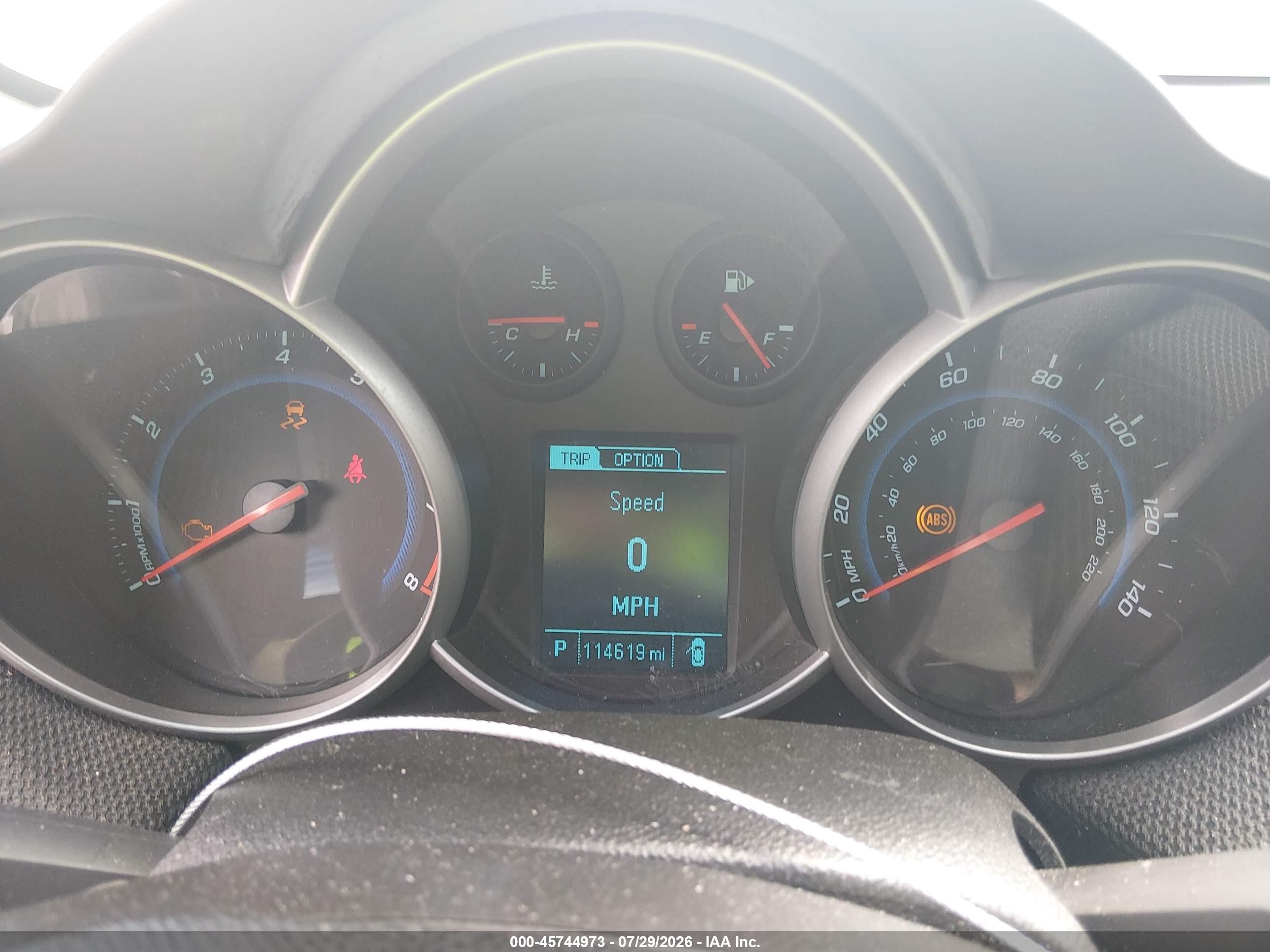 2014 Chevrolet Cruze 1lt Auto Silver vin: 1G1PC5SB6E7268575