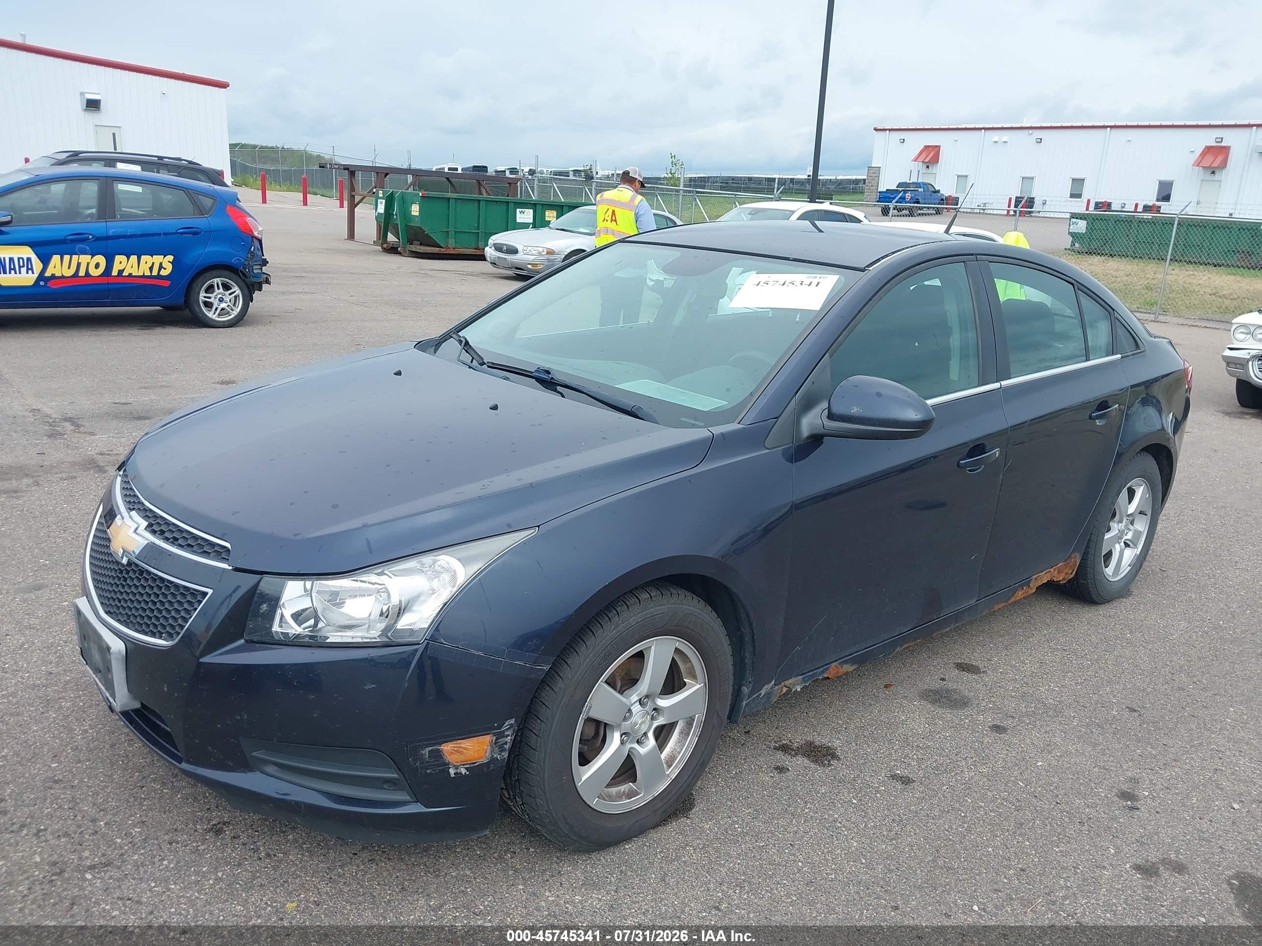 2014 Chevrolet Cruze 1lt Auto Black vin: 1G1PC5SB6E7270777