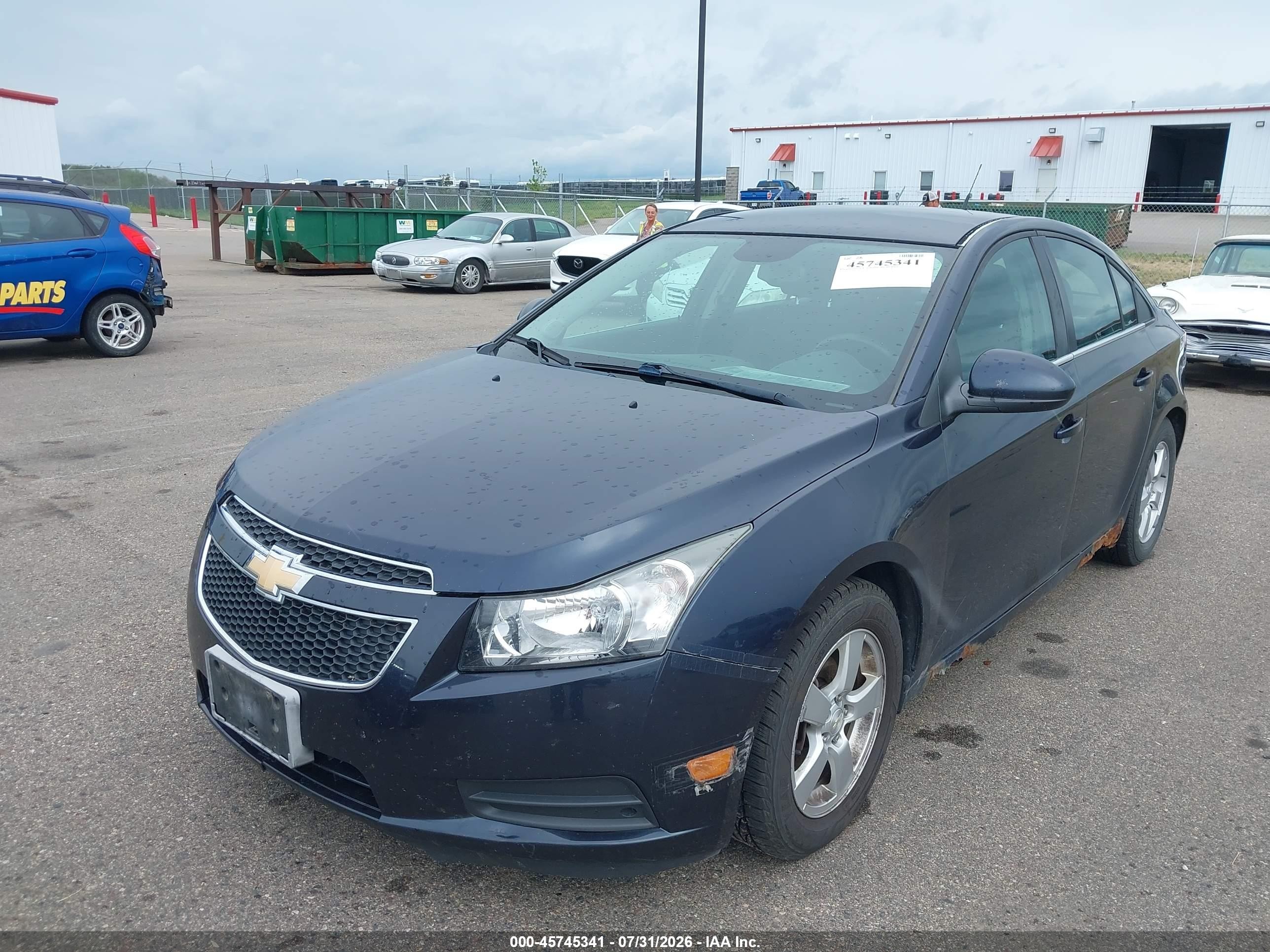 2014 Chevrolet Cruze 1lt Auto Black vin: 1G1PC5SB6E7270777