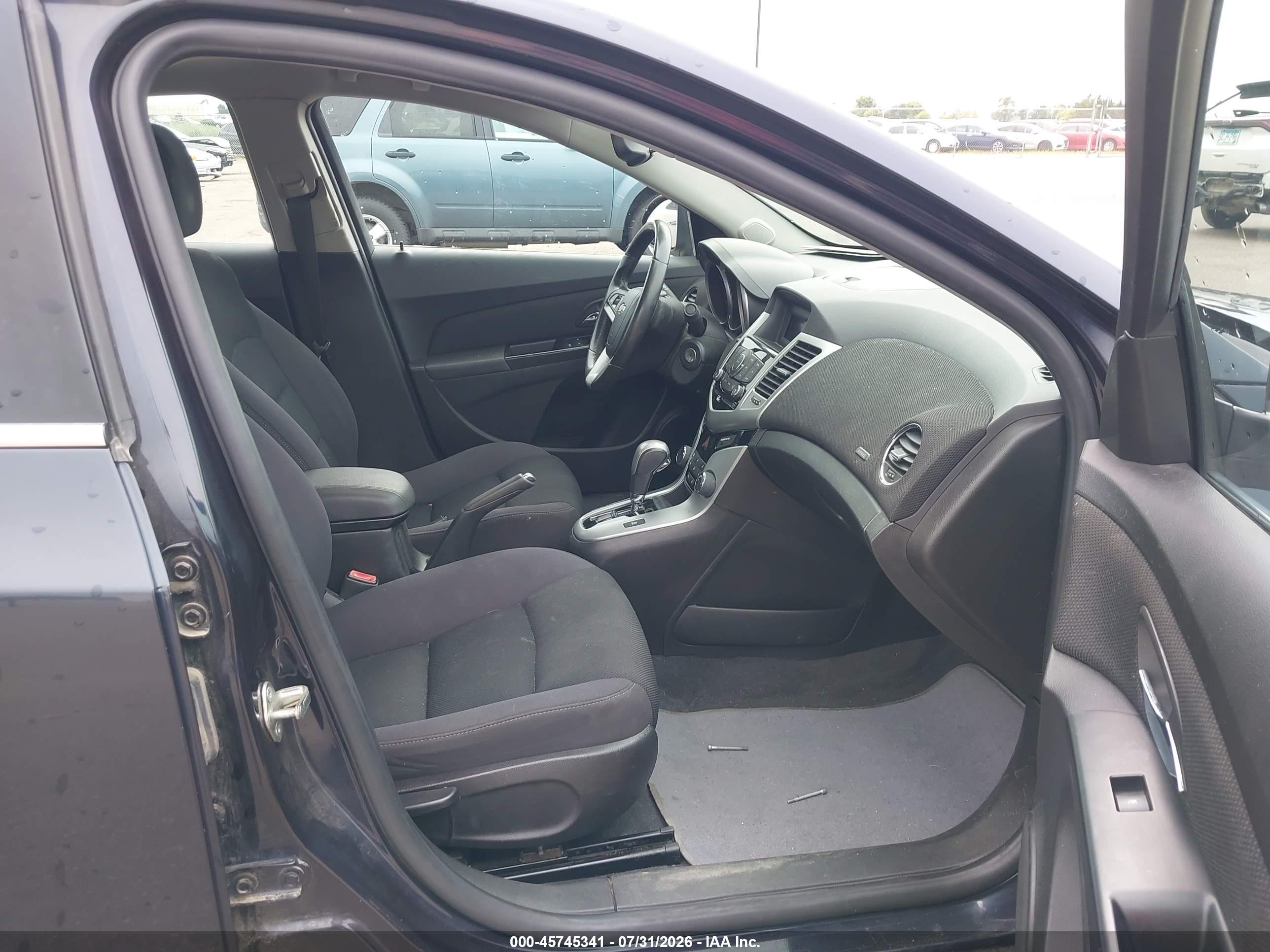 2014 Chevrolet Cruze 1lt Auto Black vin: 1G1PC5SB6E7270777