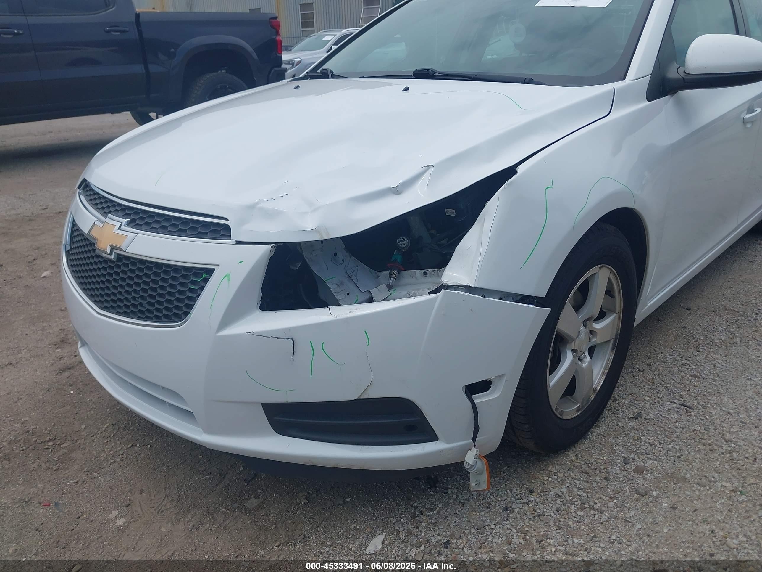 2014 Chevrolet Cruze 1lt Auto White vin: 1G1PC5SB6E7273937