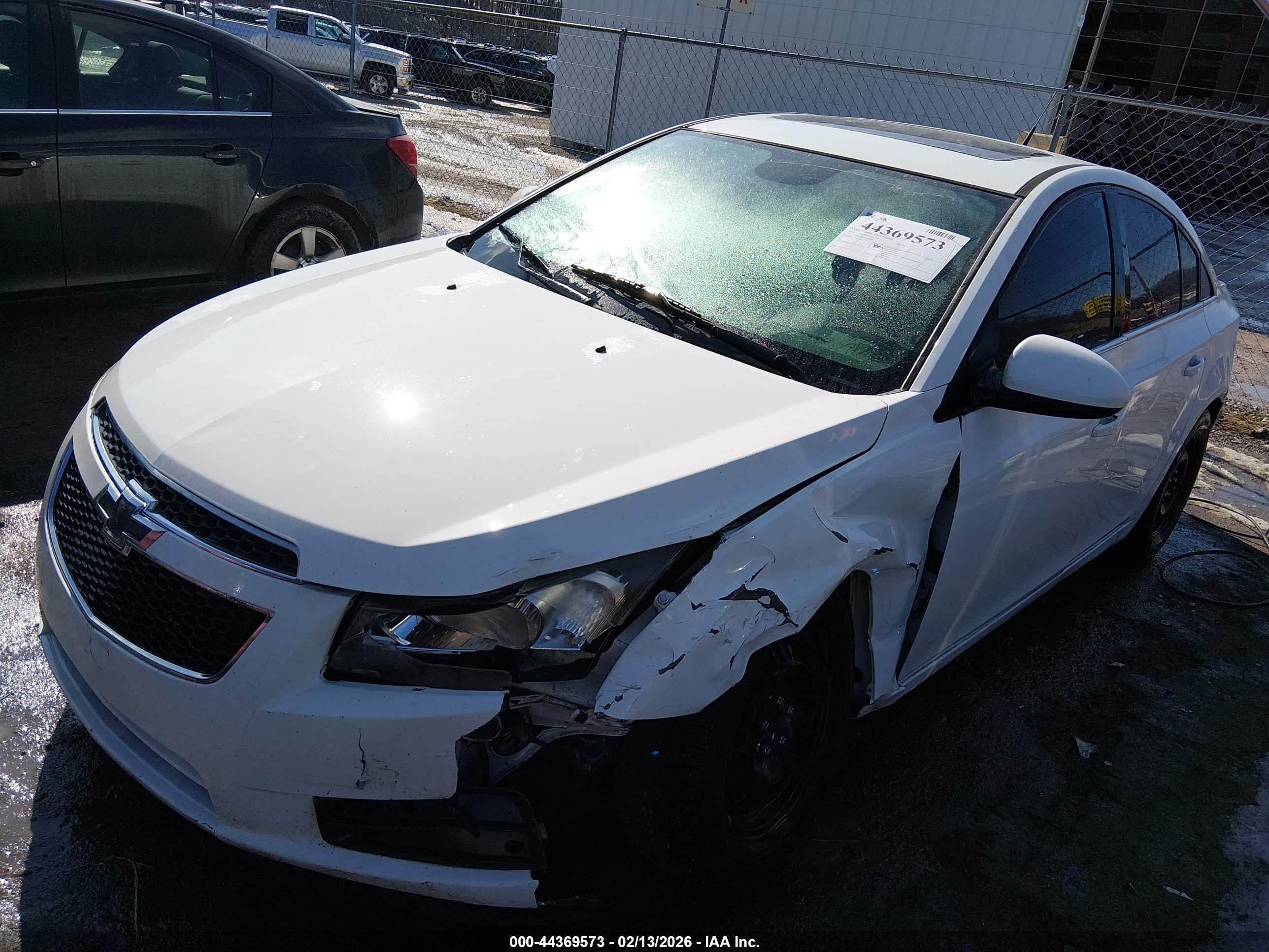 2014 Chevrolet Cruze 1lt Auto White vin: 1G1PC5SB6E7295890