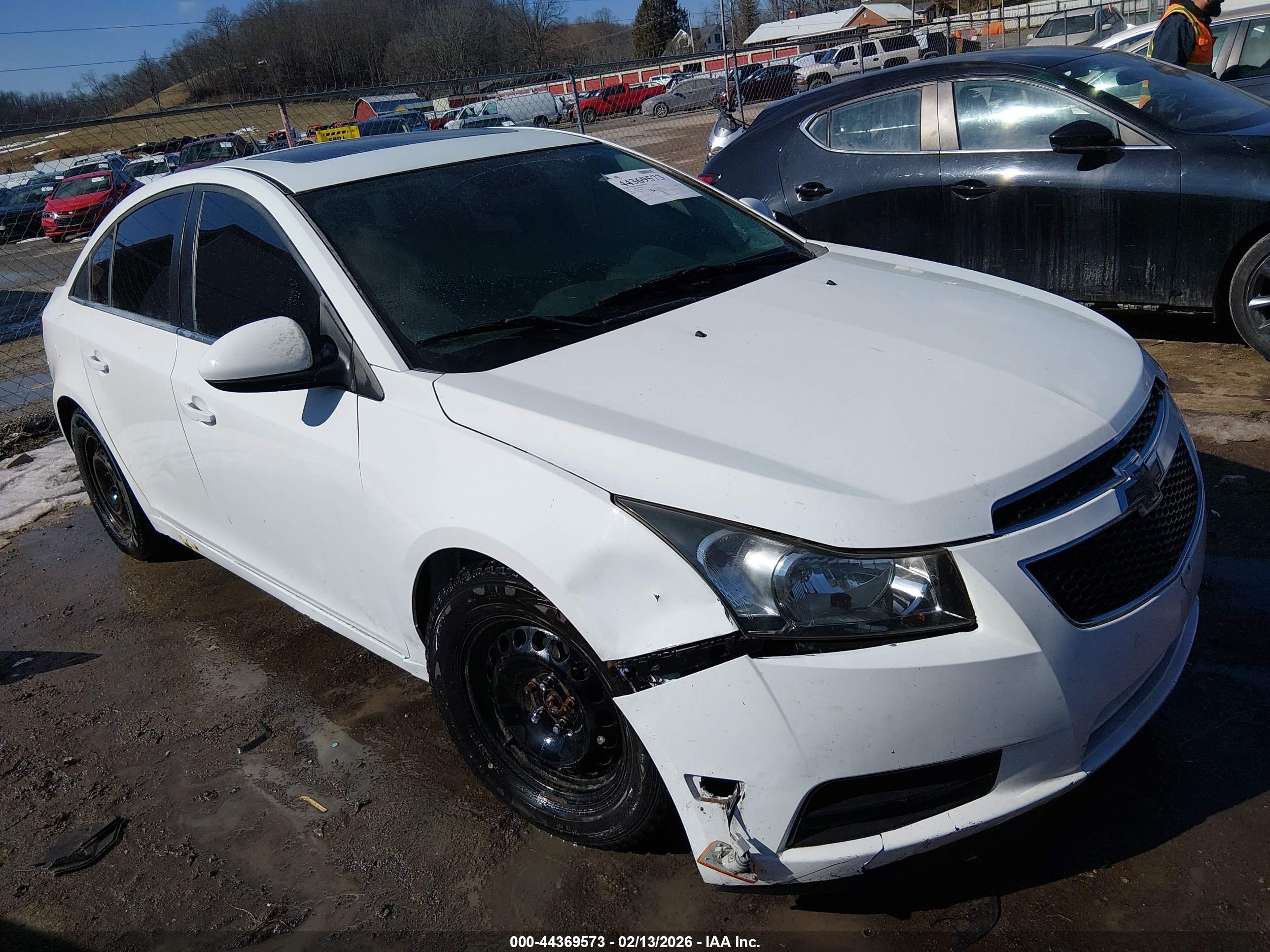 2014 Chevrolet Cruze 1lt Auto White vin: 1G1PC5SB6E7295890