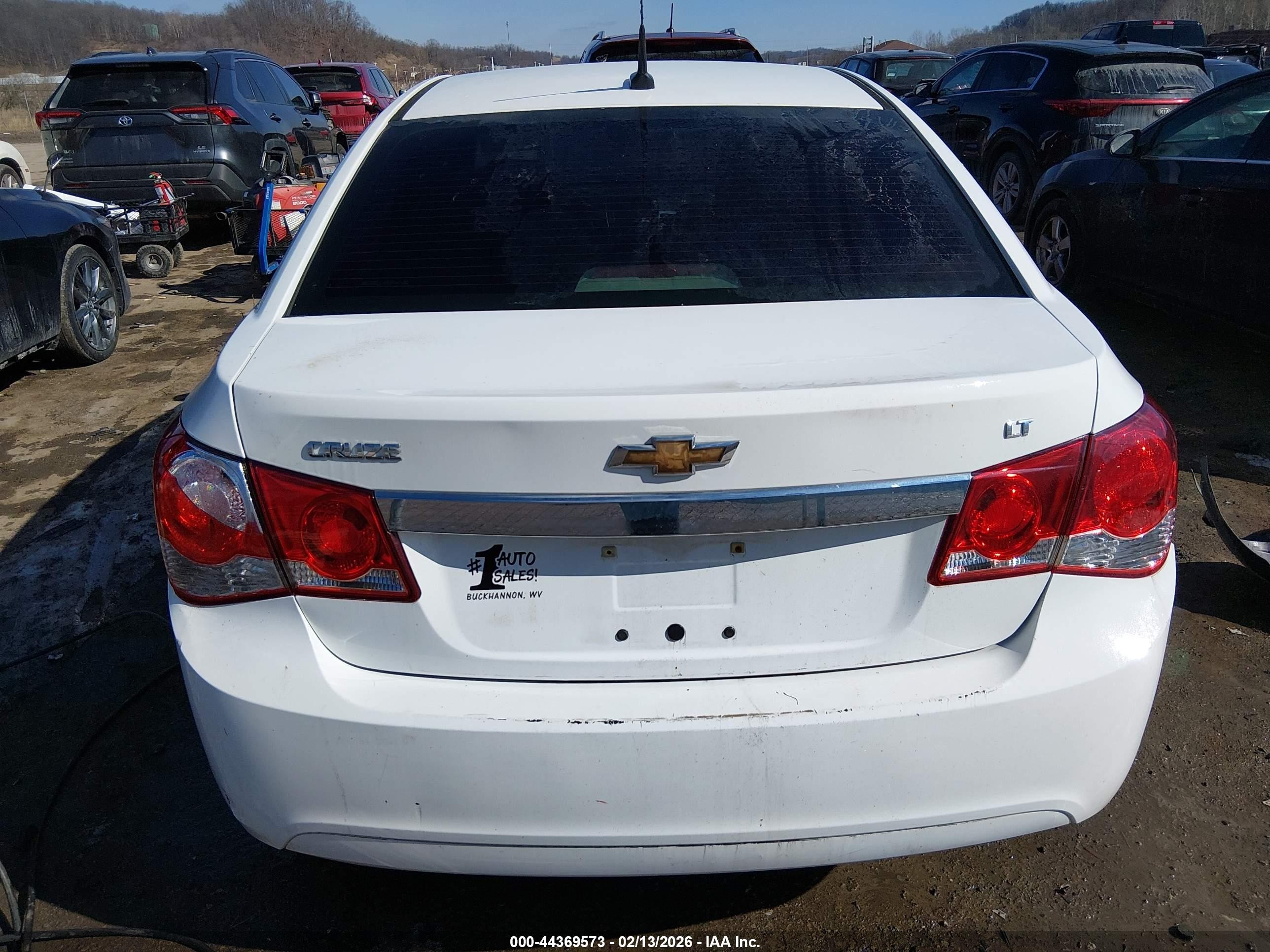 2014 Chevrolet Cruze 1lt Auto White vin: 1G1PC5SB6E7295890
