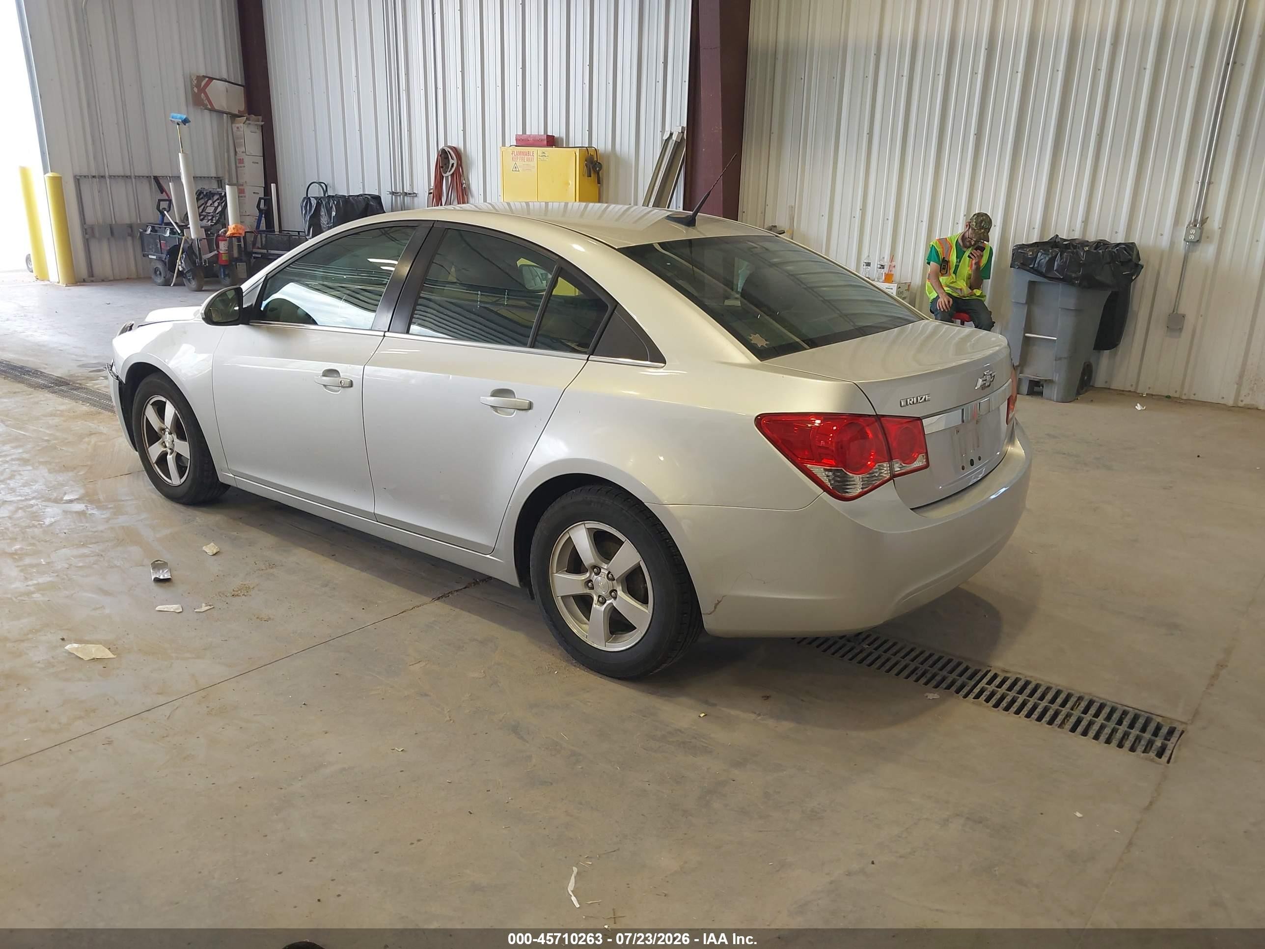 2014 Chevrolet Cruze 1lt Auto Silver vin: 1G1PC5SB6E7298031