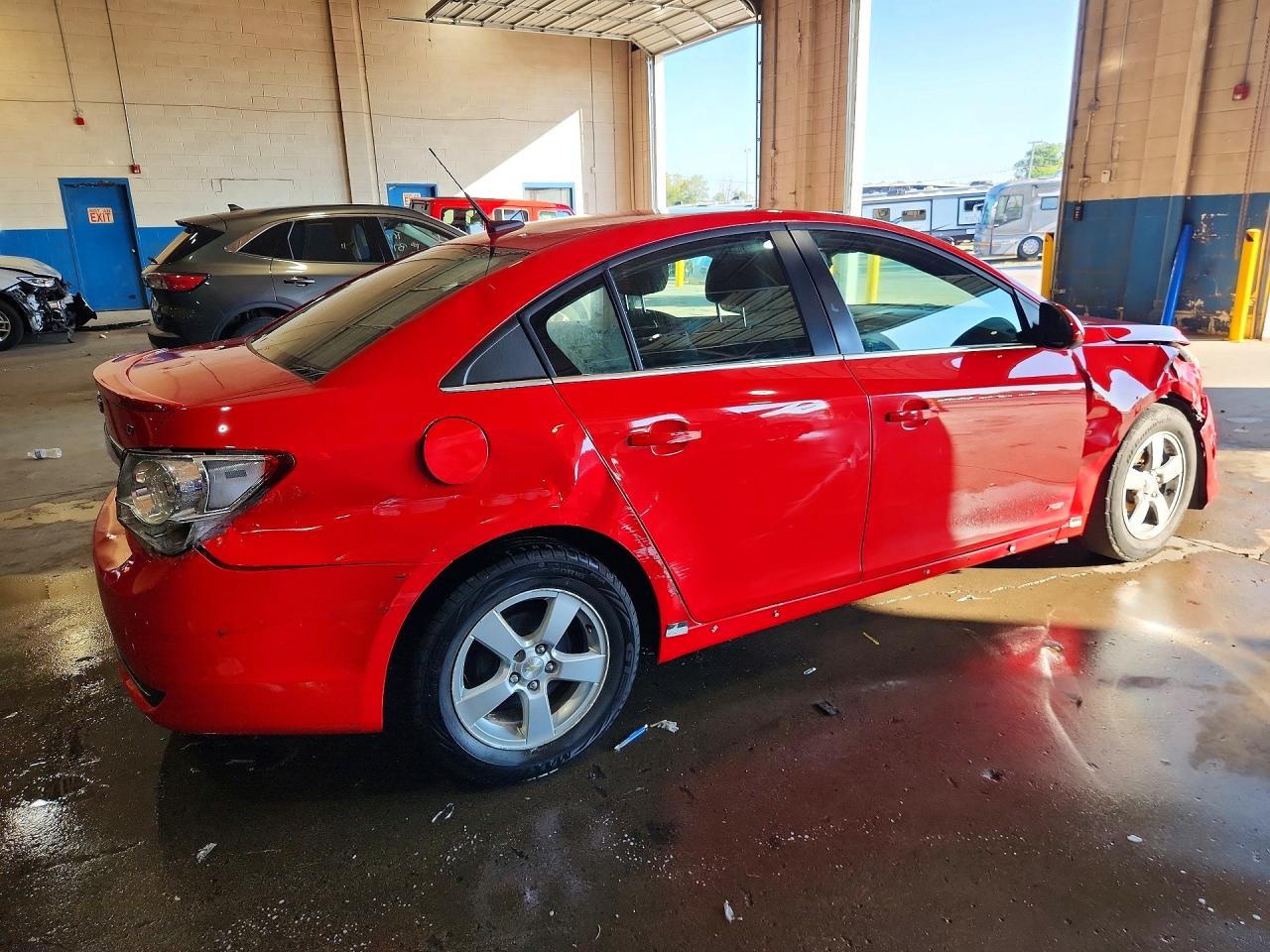 2014 Chevrolet Cruze Lt Red vin: 1G1PC5SB6E7300019