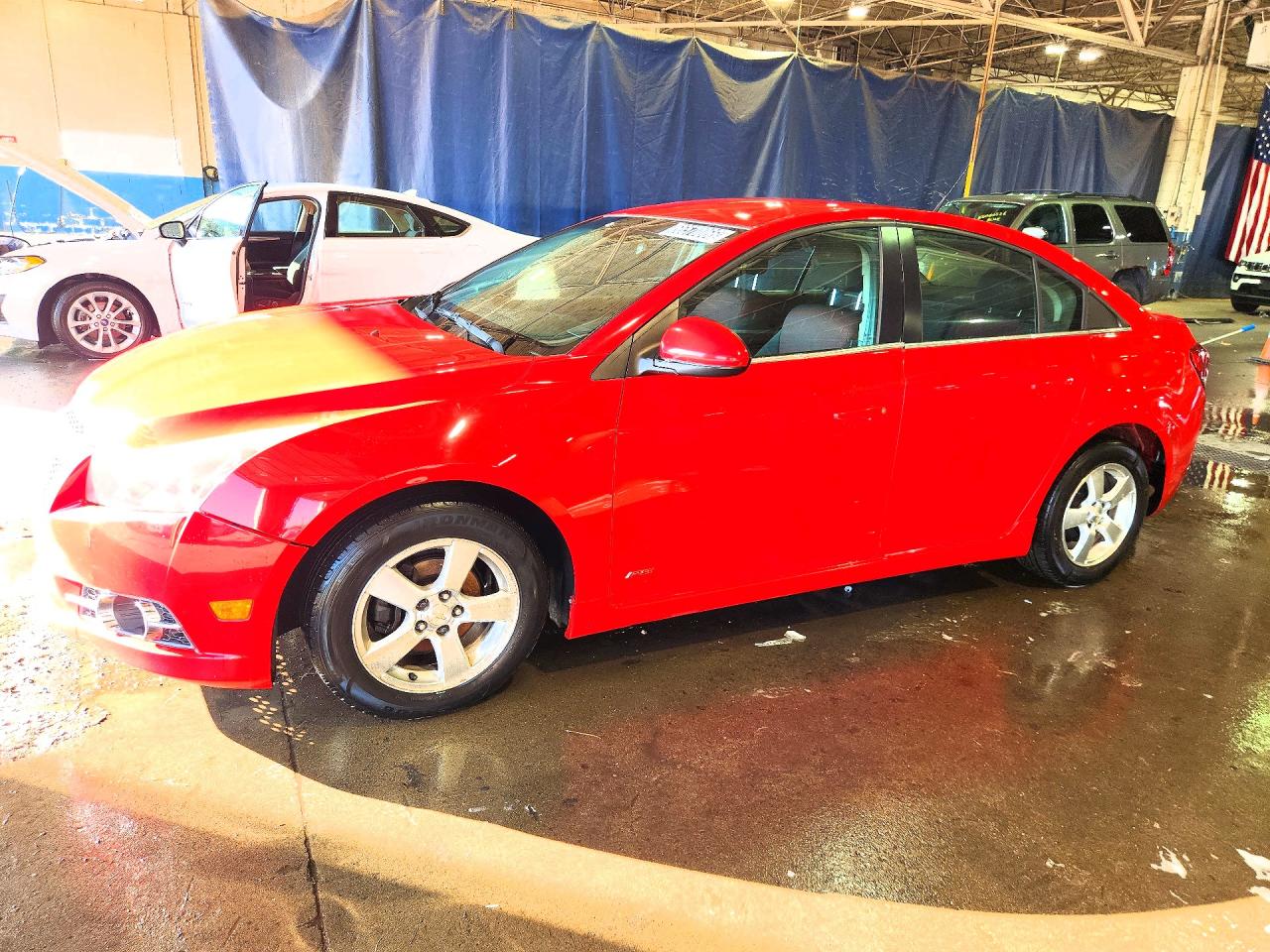 2014 Chevrolet Cruze Lt Red vin: 1G1PC5SB6E7300019
