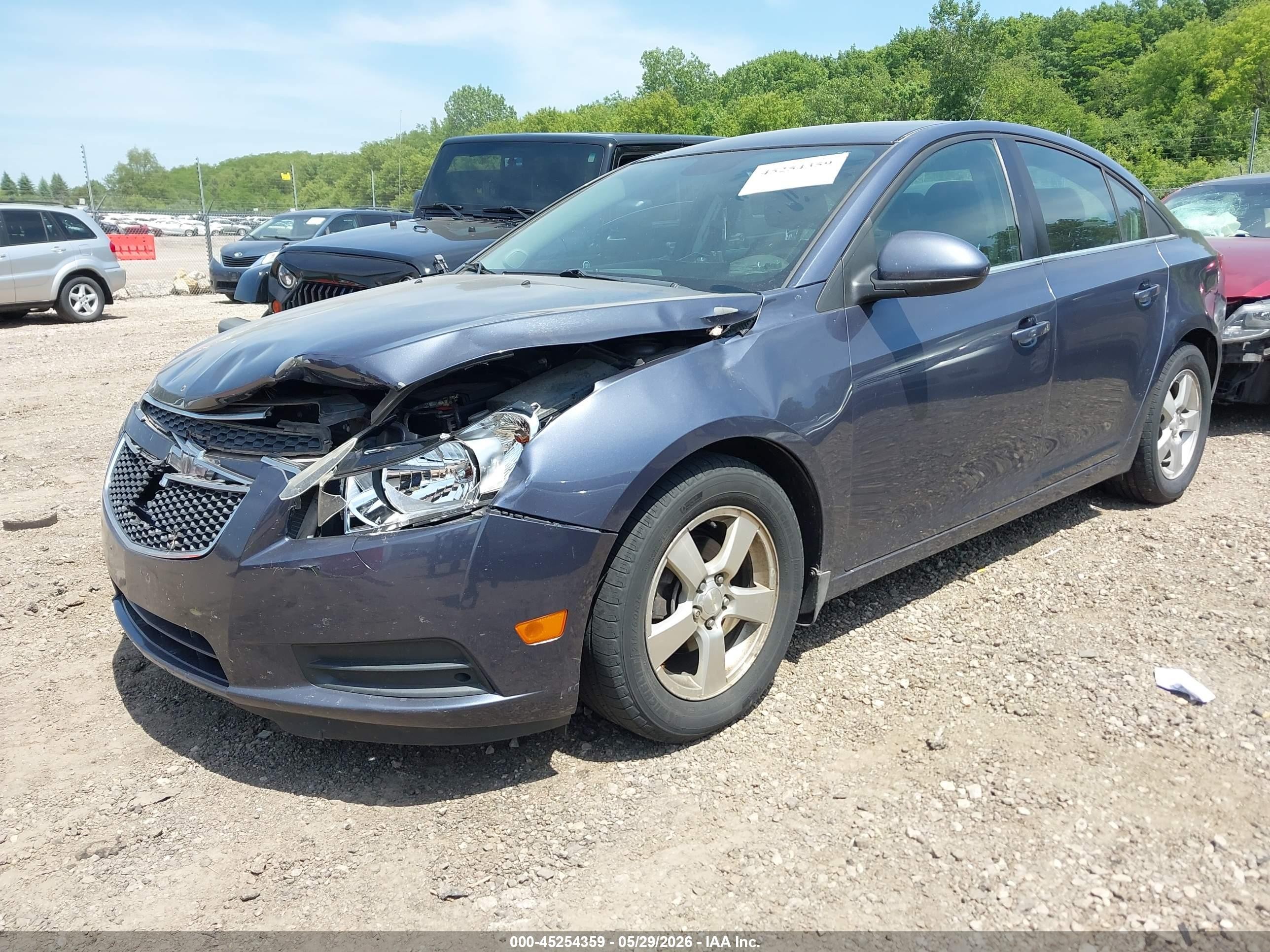 2014 Chevrolet Cruze 1lt Auto Gray vin: 1G1PC5SB6E7304300