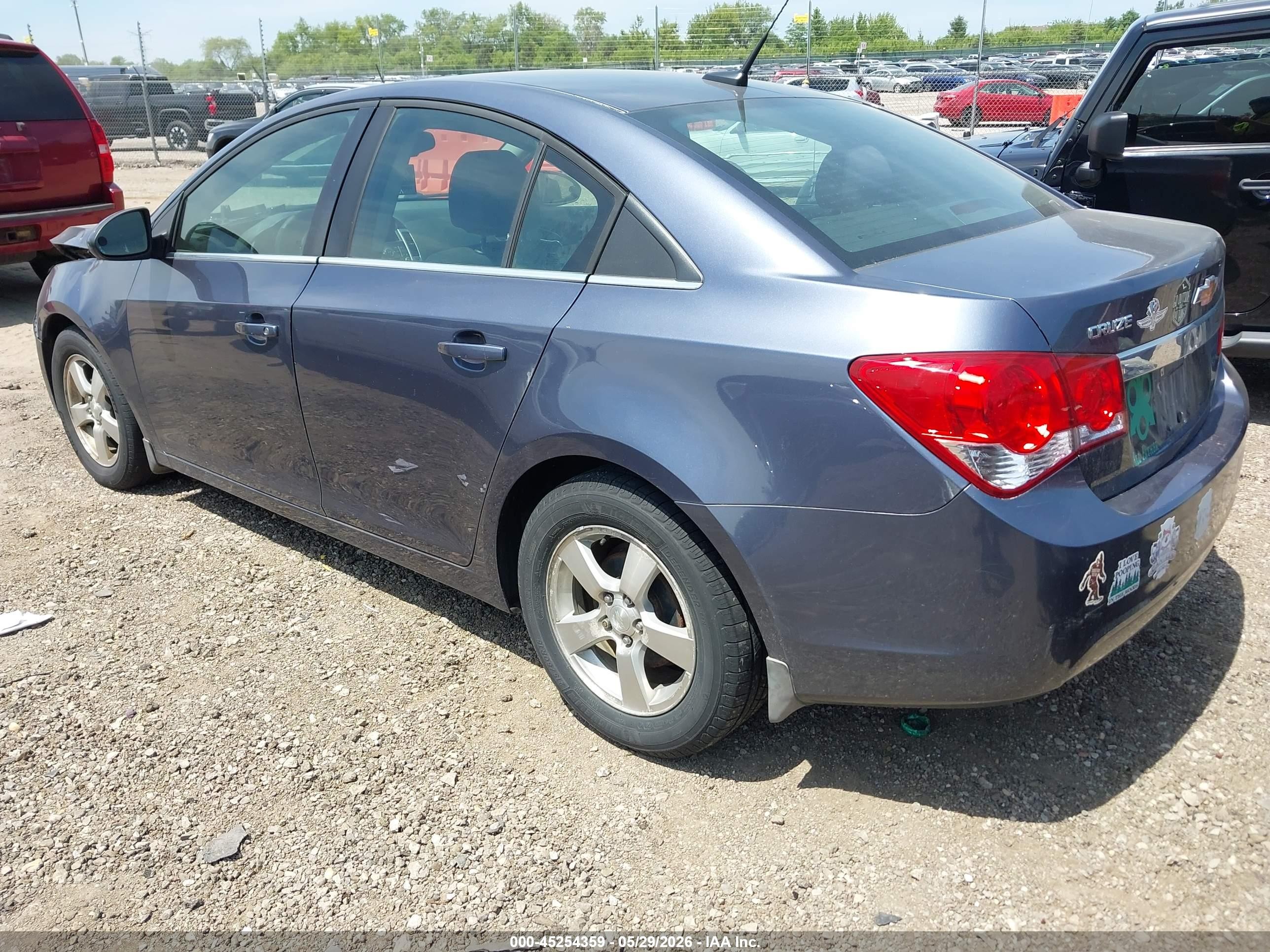 2014 Chevrolet Cruze 1lt Auto Gray vin: 1G1PC5SB6E7304300