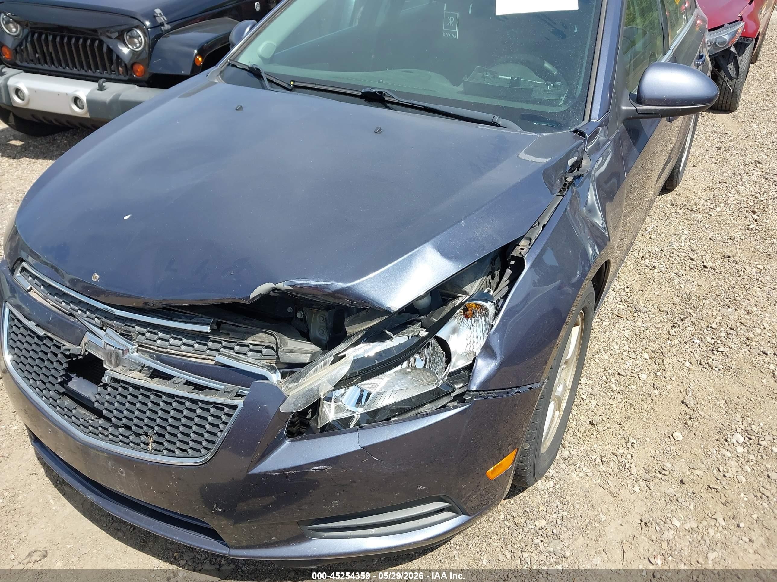 2014 Chevrolet Cruze 1lt Auto Gray vin: 1G1PC5SB6E7304300