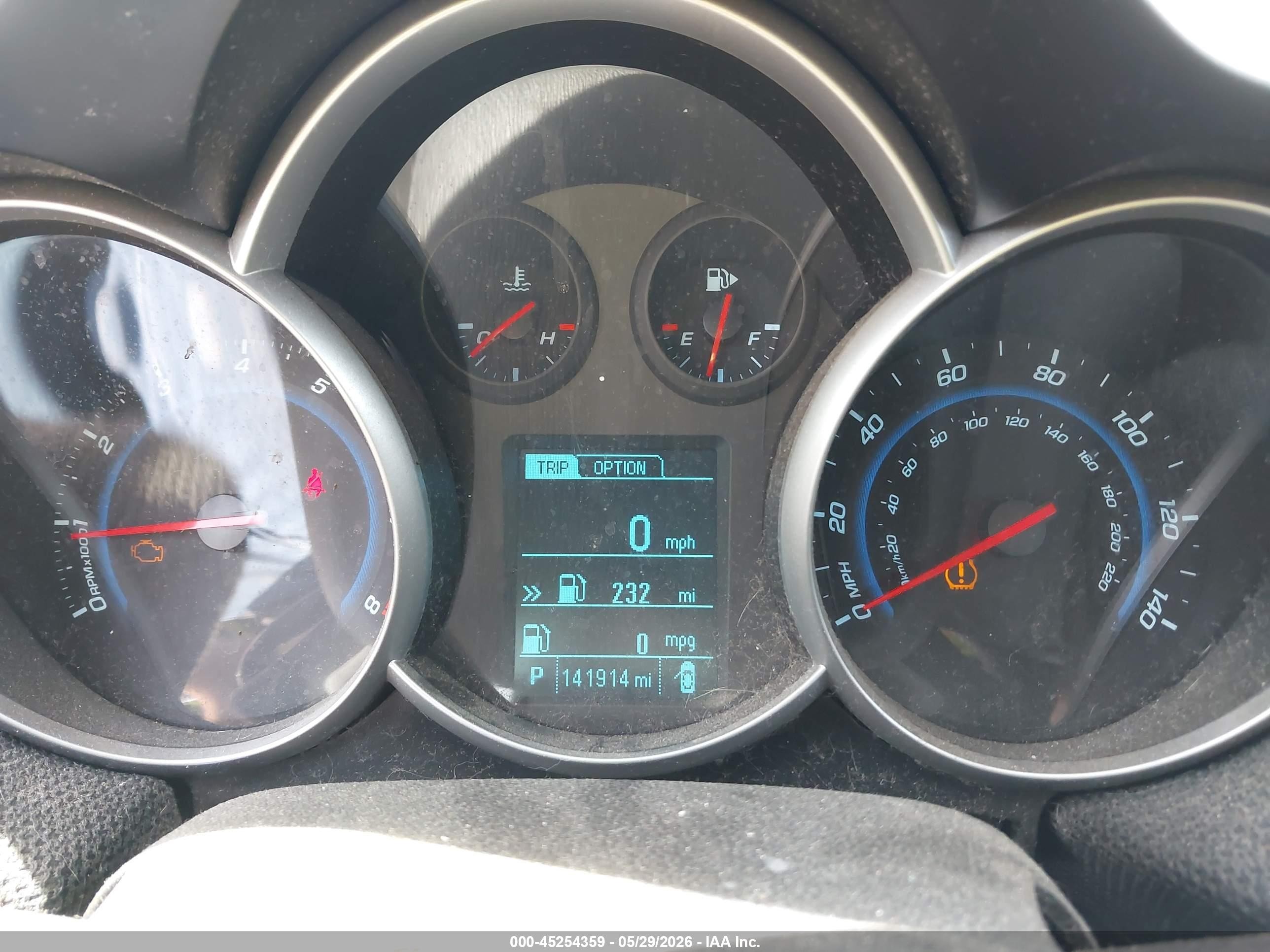 2014 Chevrolet Cruze 1lt Auto Gray vin: 1G1PC5SB6E7304300