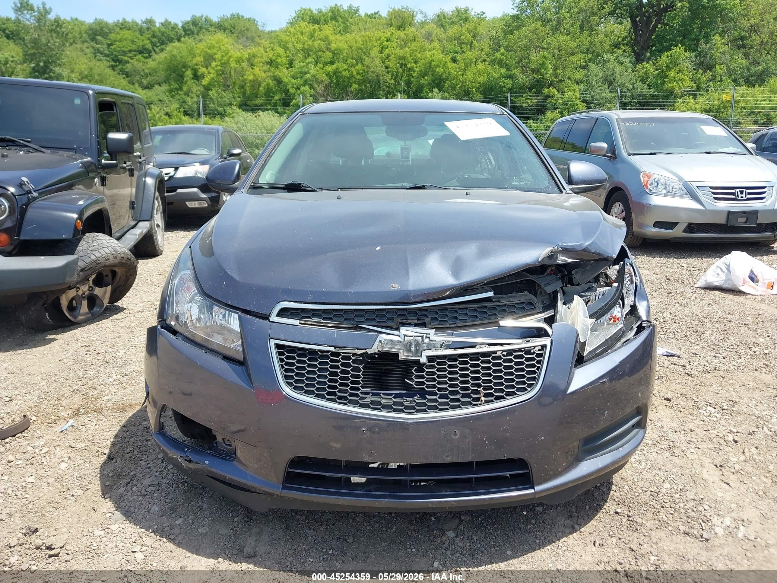 2014 Chevrolet Cruze 1lt Auto Gray vin: 1G1PC5SB6E7304300
