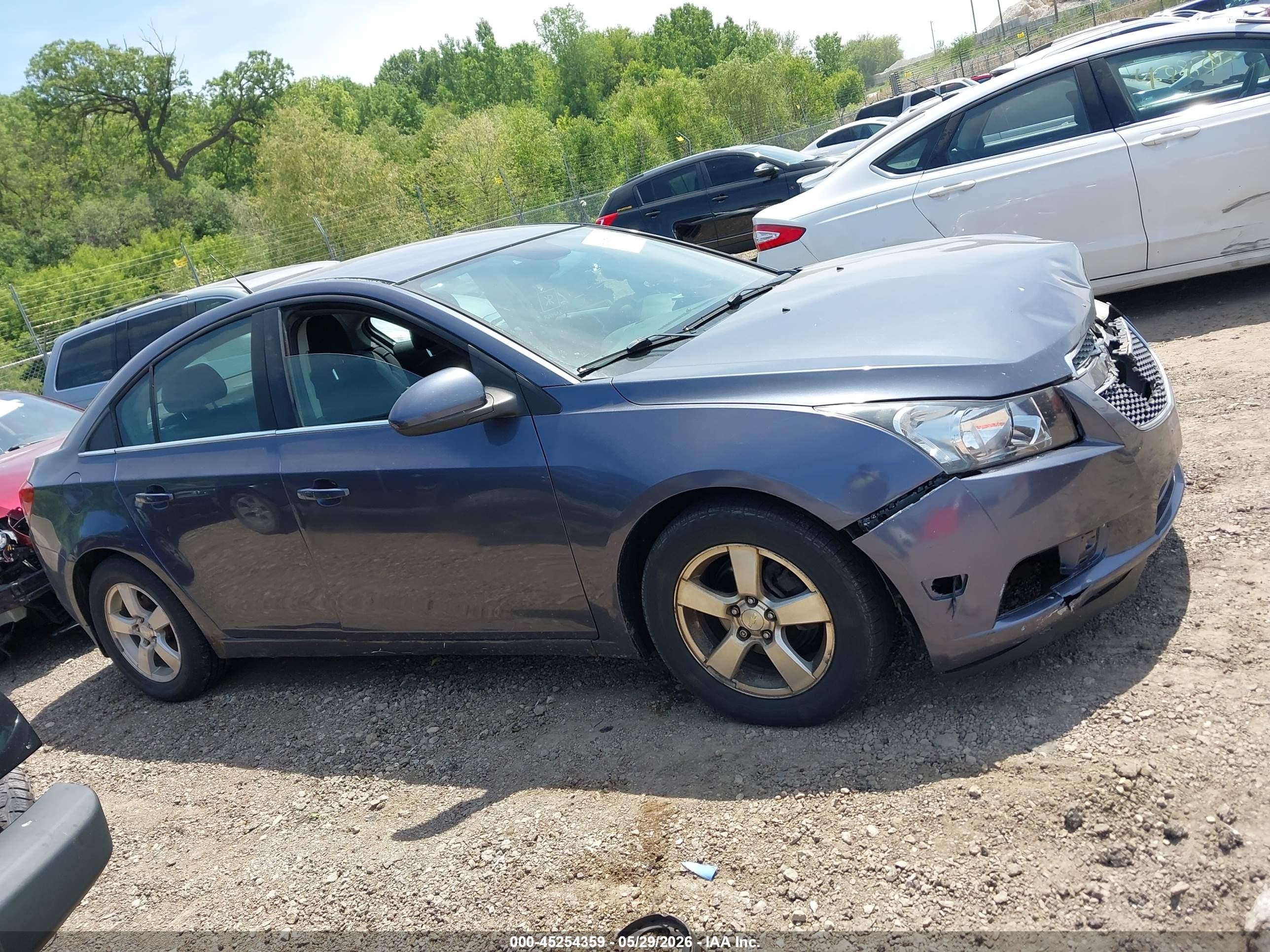 2014 Chevrolet Cruze 1lt Auto Gray vin: 1G1PC5SB6E7304300