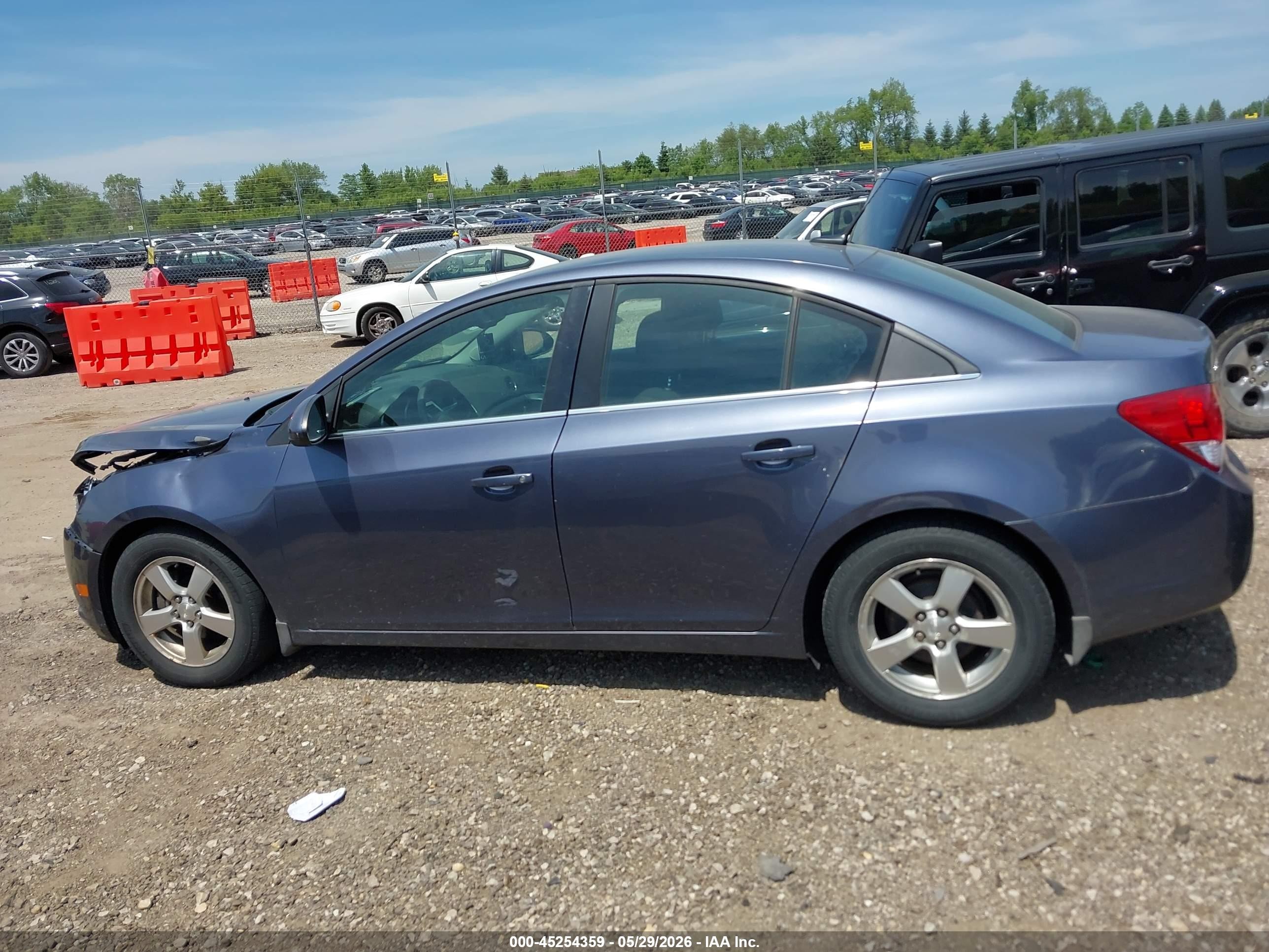 2014 Chevrolet Cruze 1lt Auto Gray vin: 1G1PC5SB6E7304300