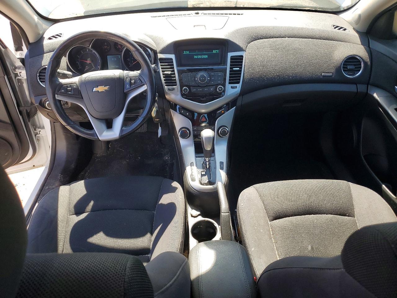 2014 Chevrolet Cruze Lt White vin: 1G1PC5SB6E7334381