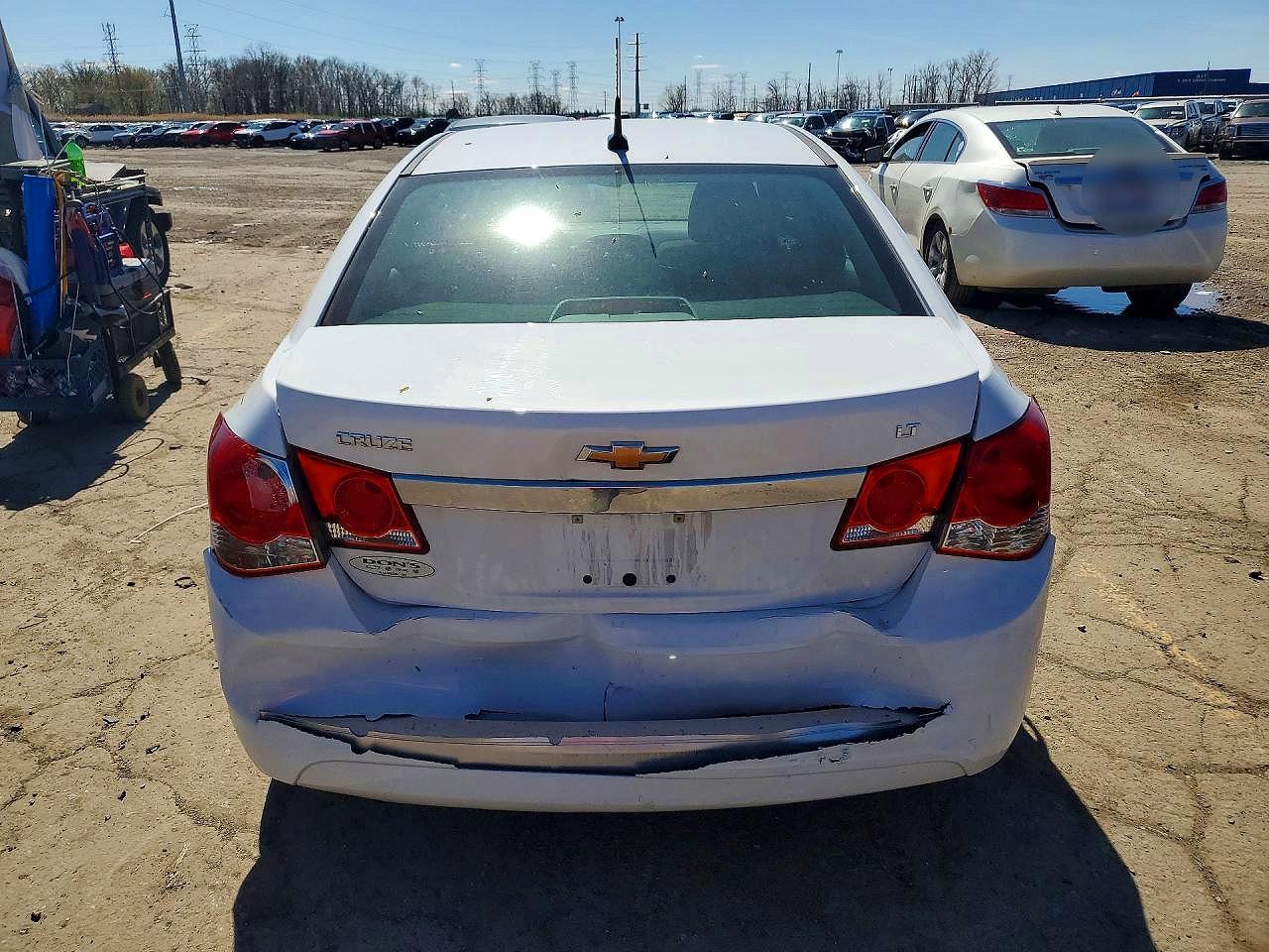 2014 Chevrolet Cruze Lt White vin: 1G1PC5SB6E7334381