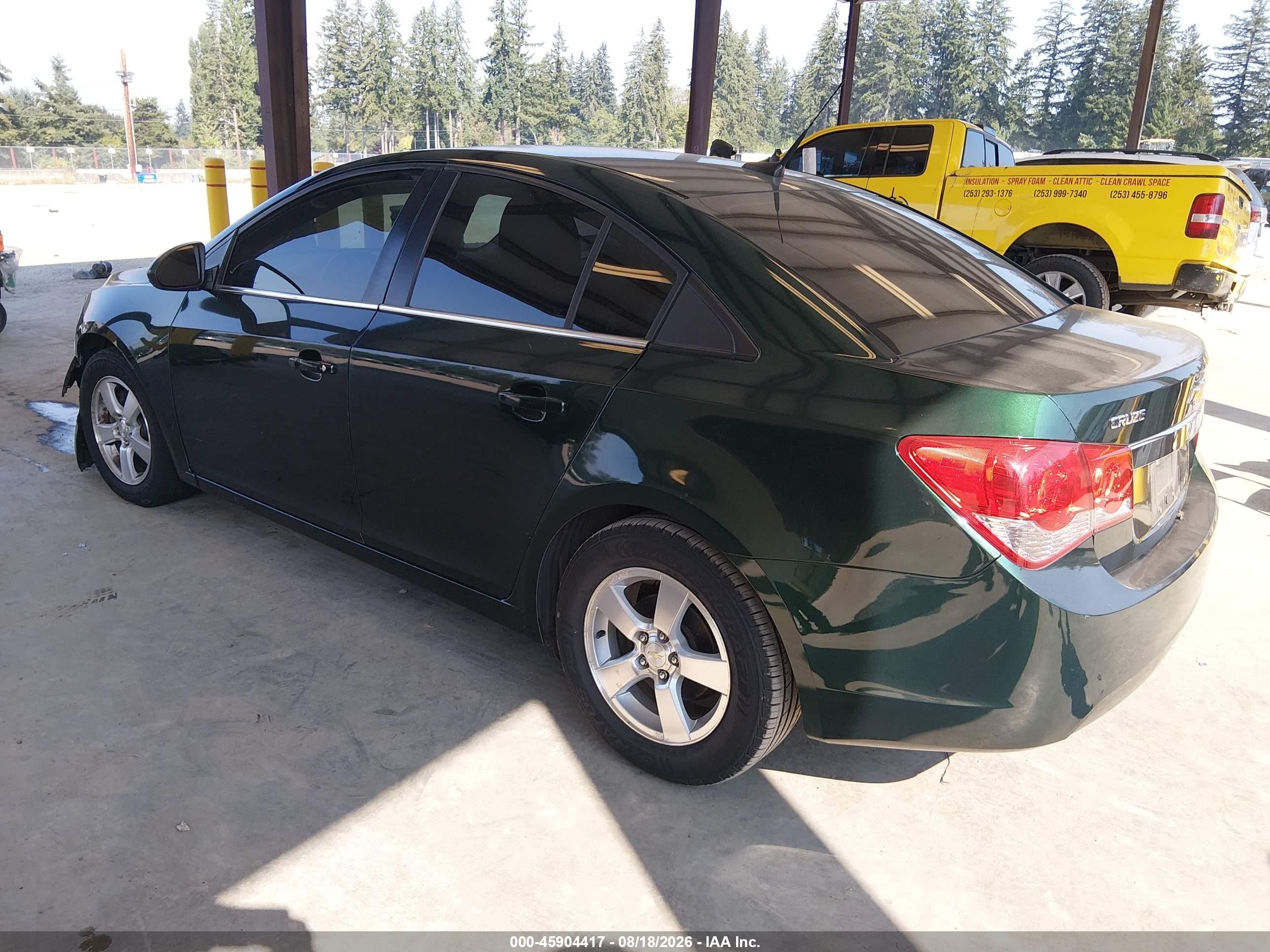 2014 Chevrolet Cruze 1lt Auto Black vin: 1G1PC5SB6E7336597