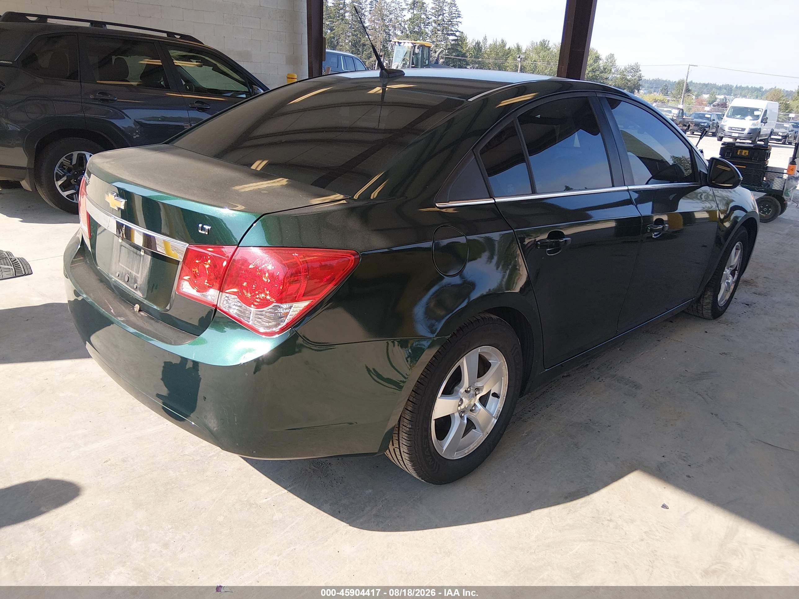 2014 Chevrolet Cruze 1lt Auto Black vin: 1G1PC5SB6E7336597
