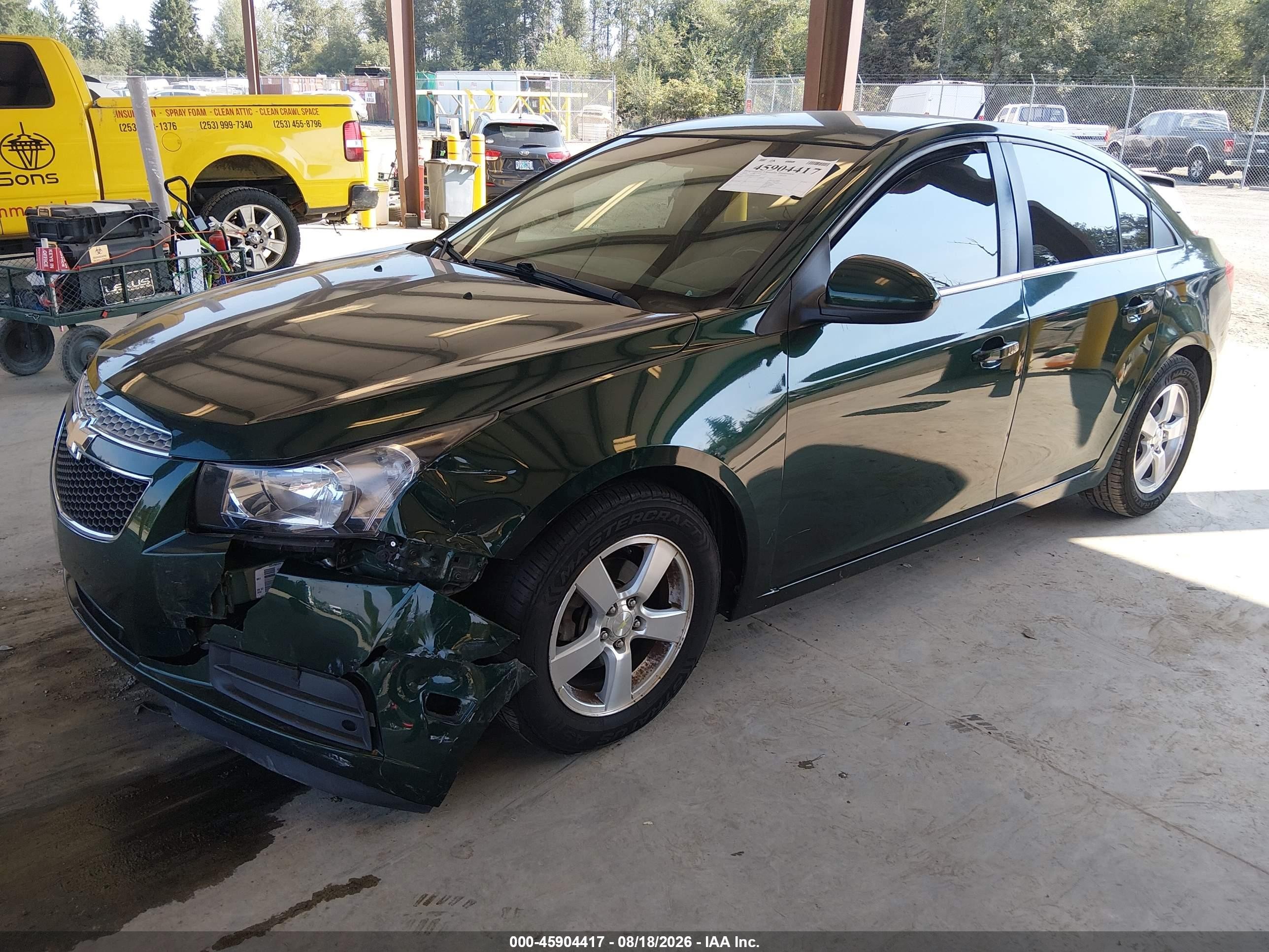 2014 Chevrolet Cruze 1lt Auto Black vin: 1G1PC5SB6E7336597
