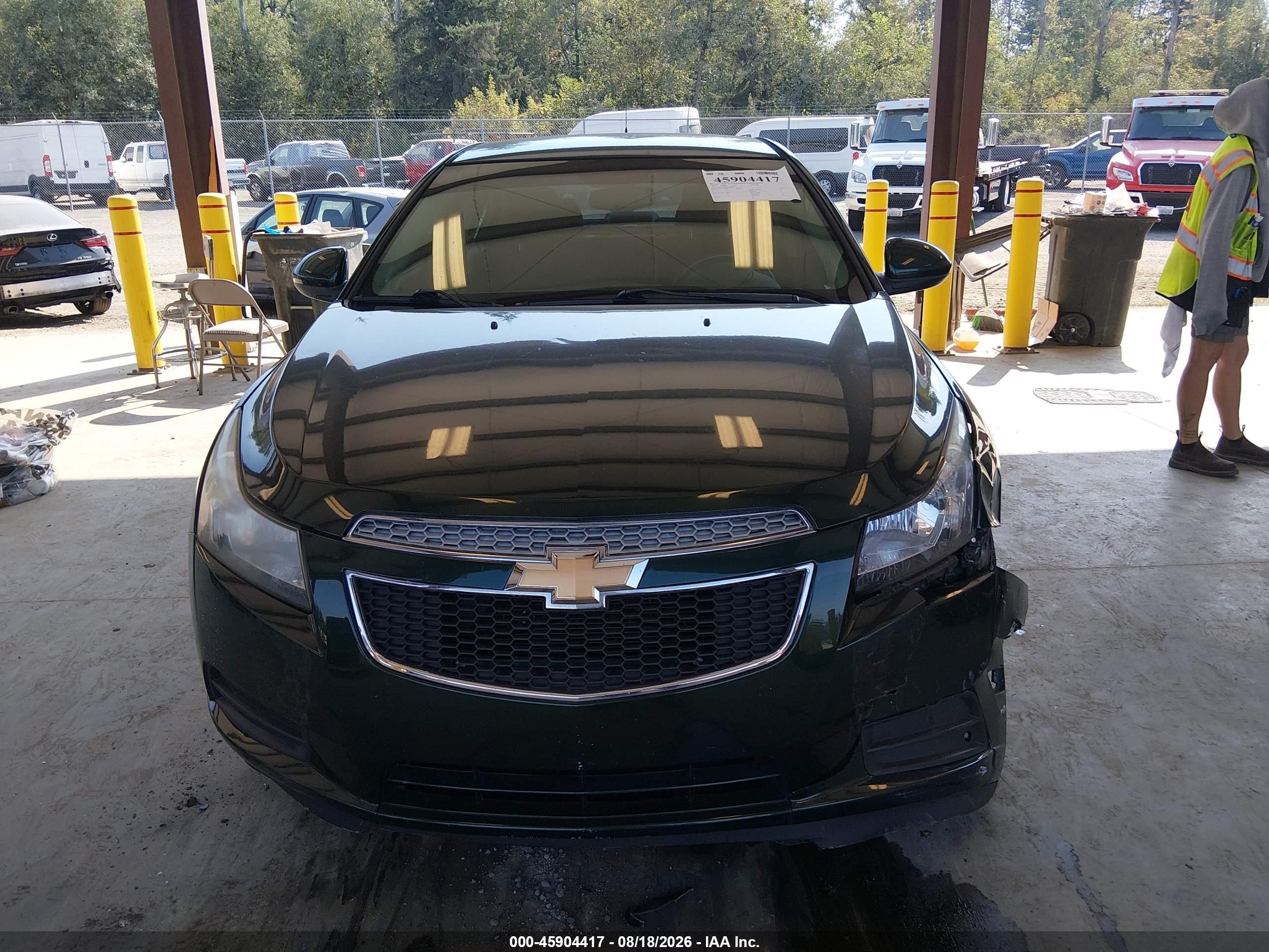 2014 Chevrolet Cruze 1lt Auto Black vin: 1G1PC5SB6E7336597