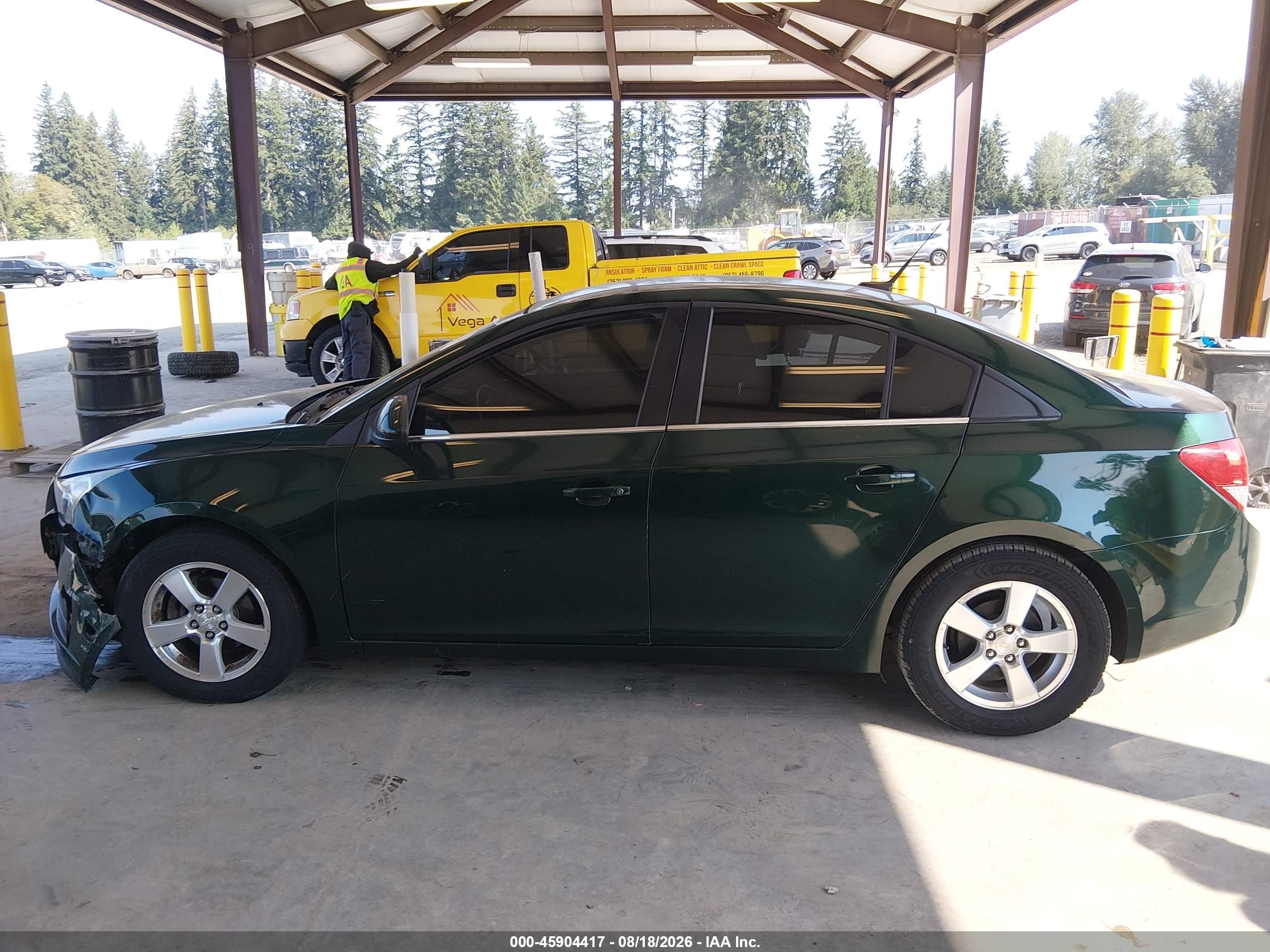 2014 Chevrolet Cruze 1lt Auto Black vin: 1G1PC5SB6E7336597