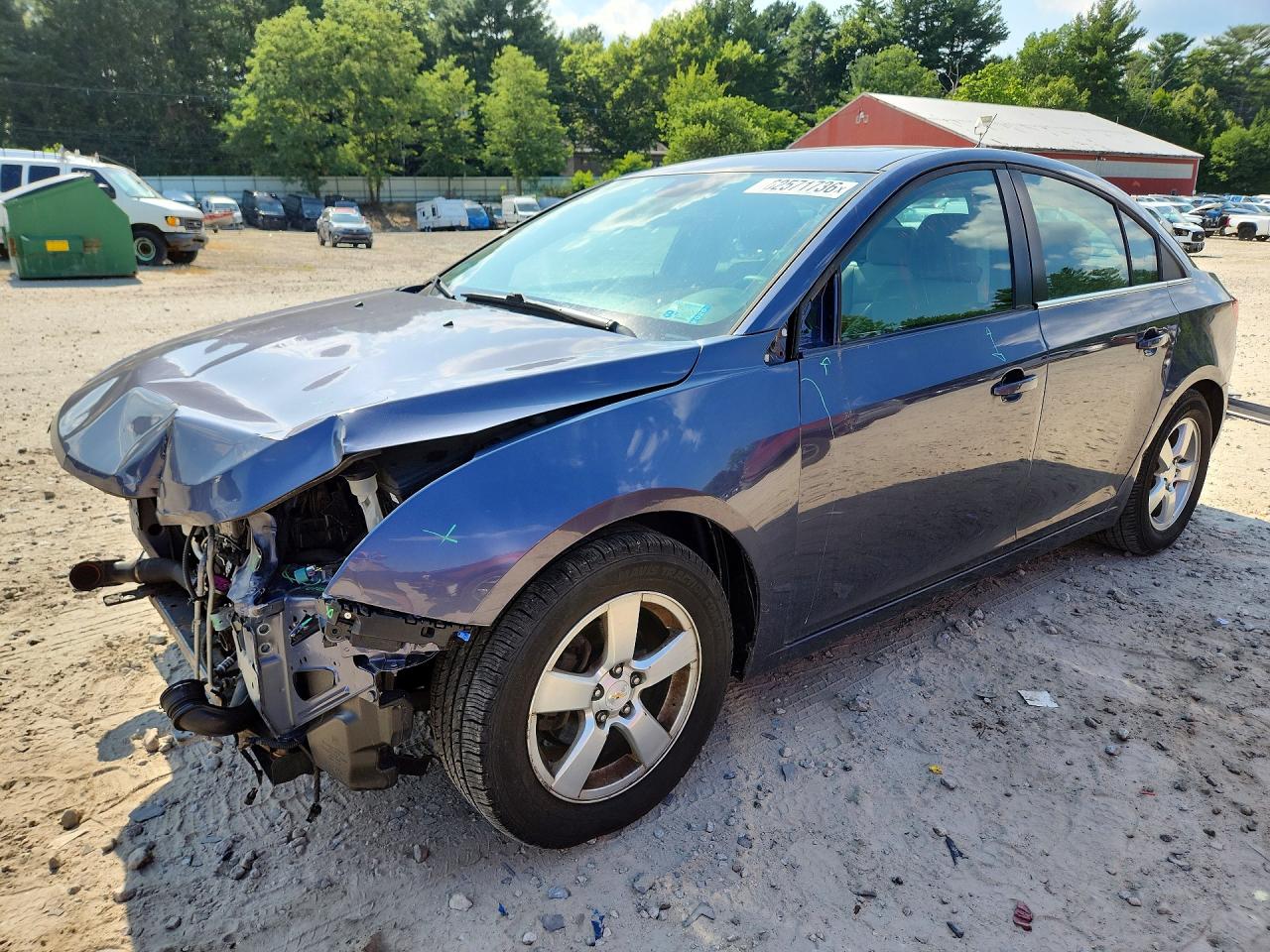 2014 Chevrolet Cruze Lt Blue vin: 1G1PC5SB6E7359605