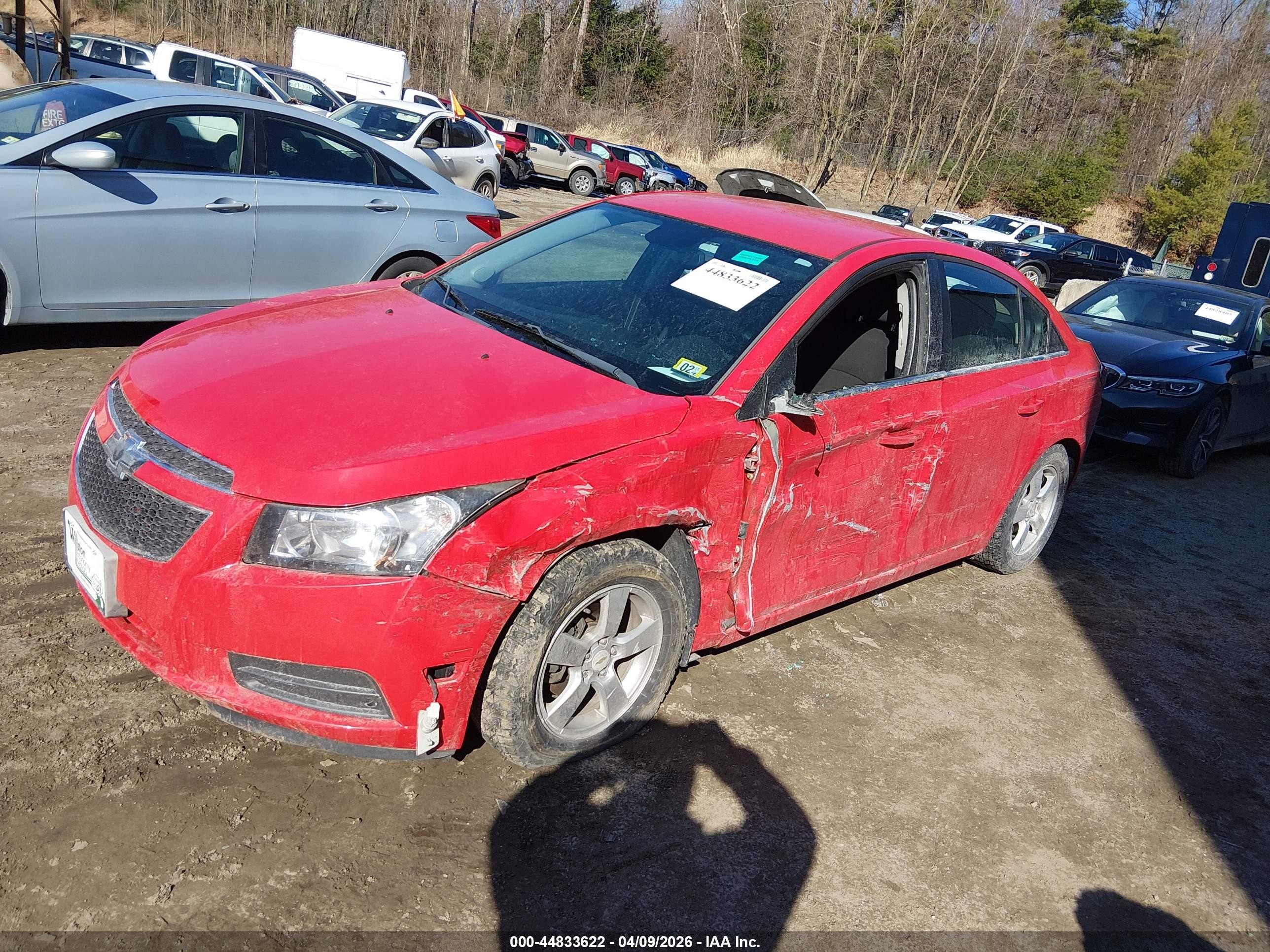 2014 Chevrolet Cruze 1lt Auto Red vin: 1G1PC5SB6E7359698