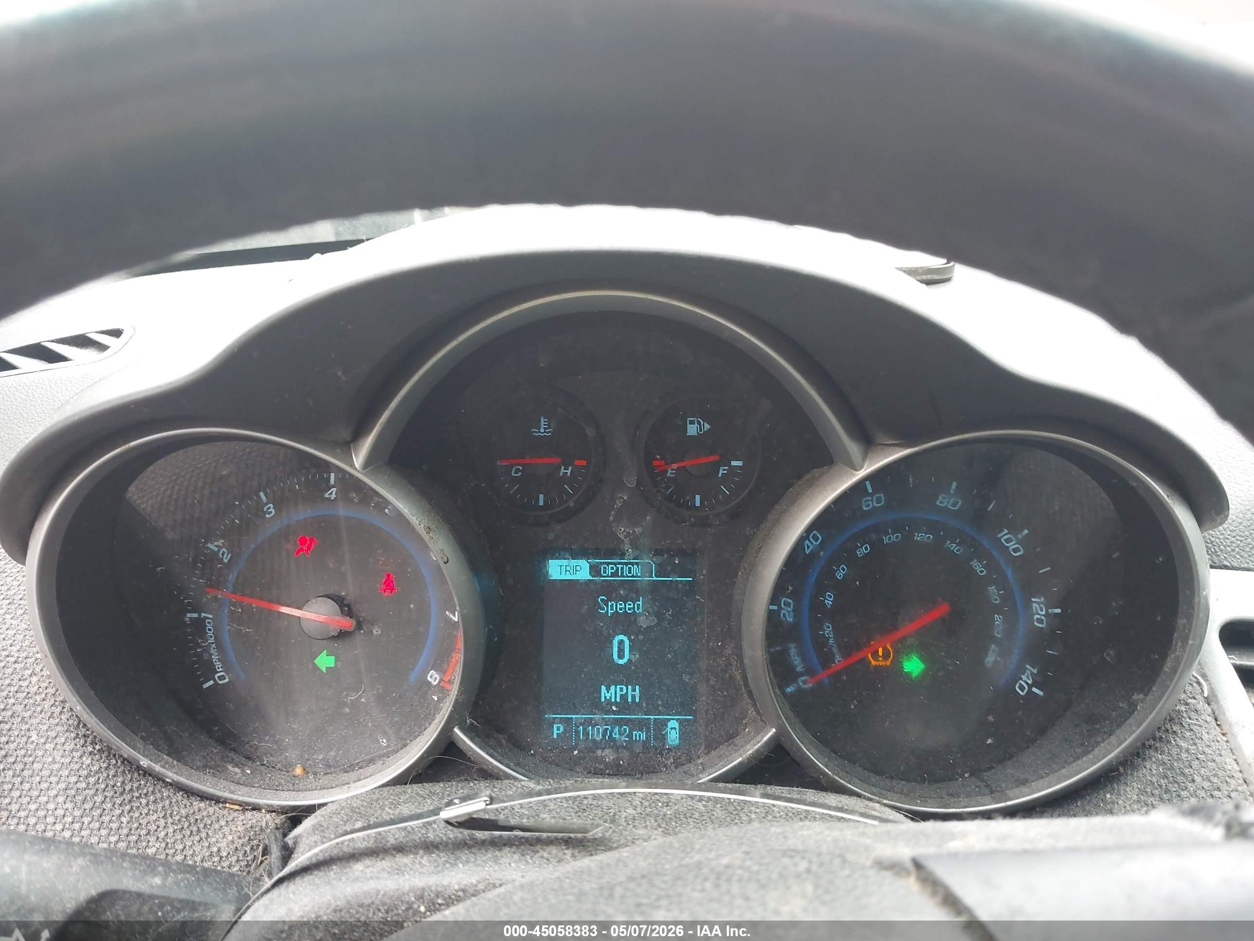 2014 Chevrolet Cruze 1lt Auto Красный vin: 1G1PC5SB6E7370331