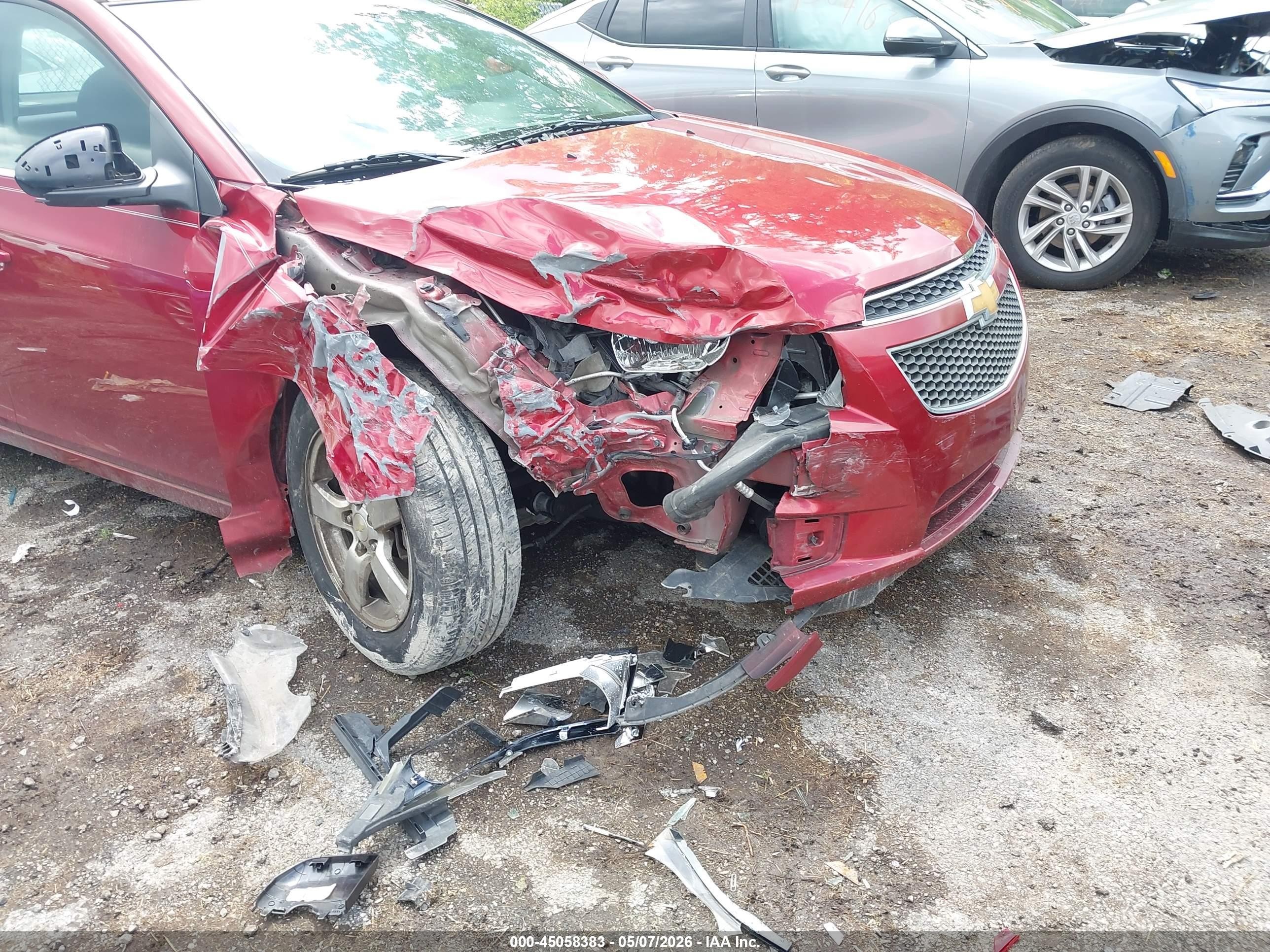 2014 Chevrolet Cruze 1lt Auto Красный vin: 1G1PC5SB6E7370331