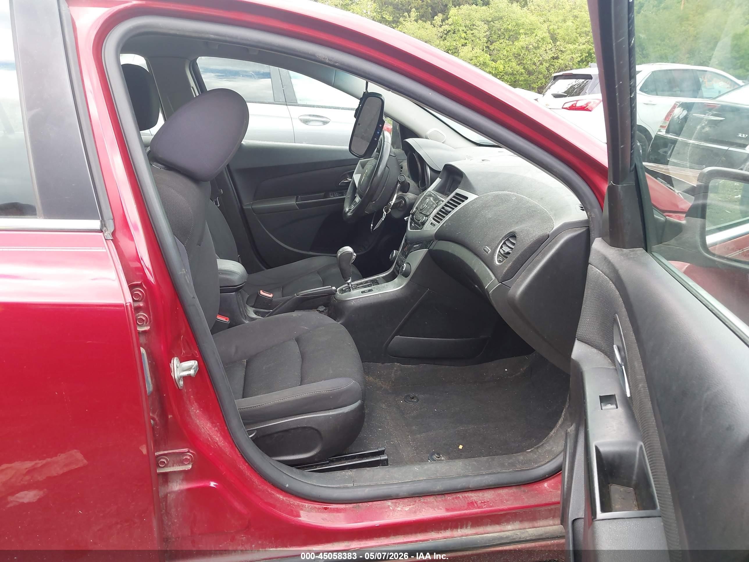2014 Chevrolet Cruze 1lt Auto Красный vin: 1G1PC5SB6E7370331