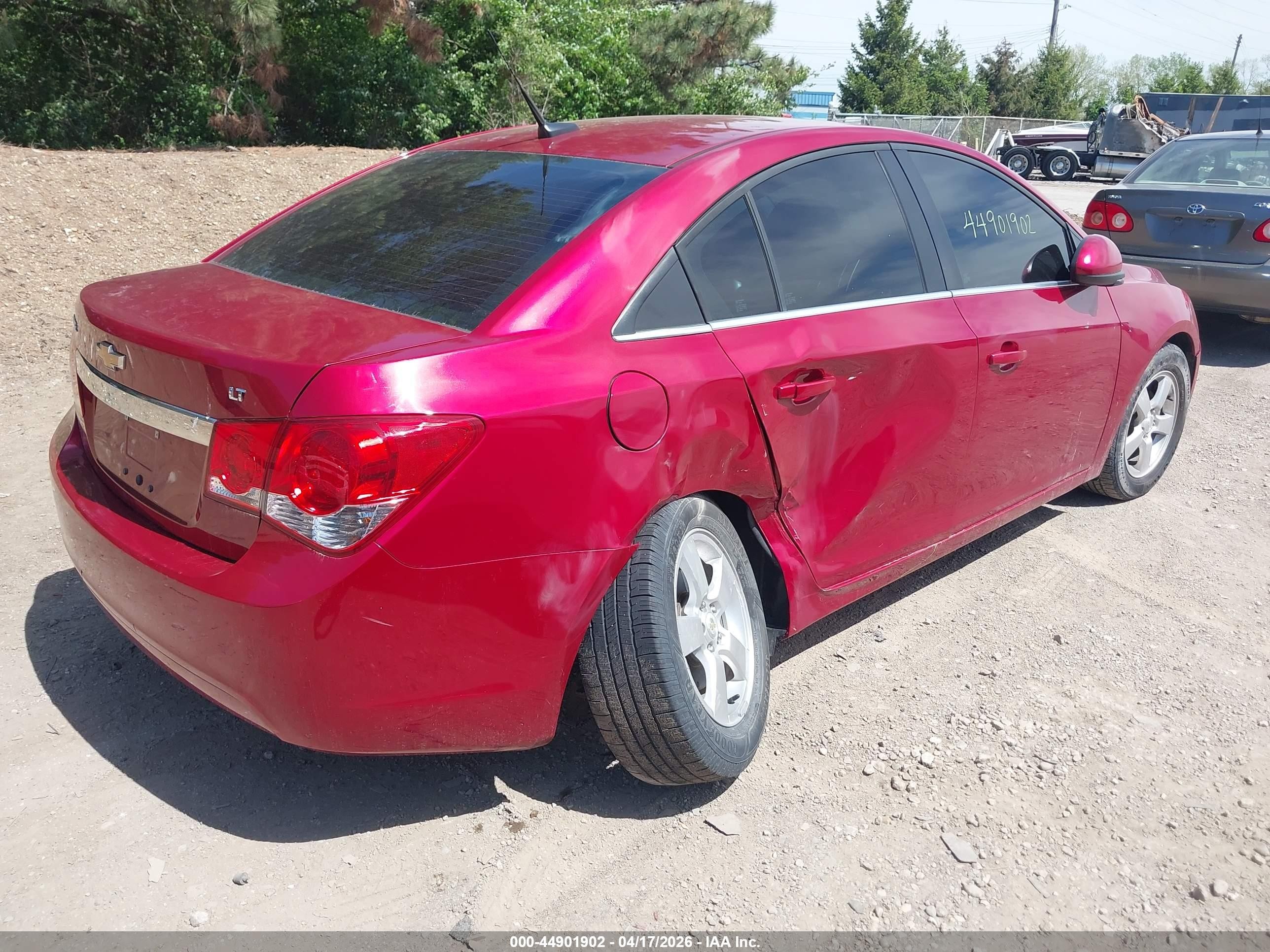2014 Chevrolet Cruze 1lt Auto Maroon vin: 1G1PC5SB6E7402422