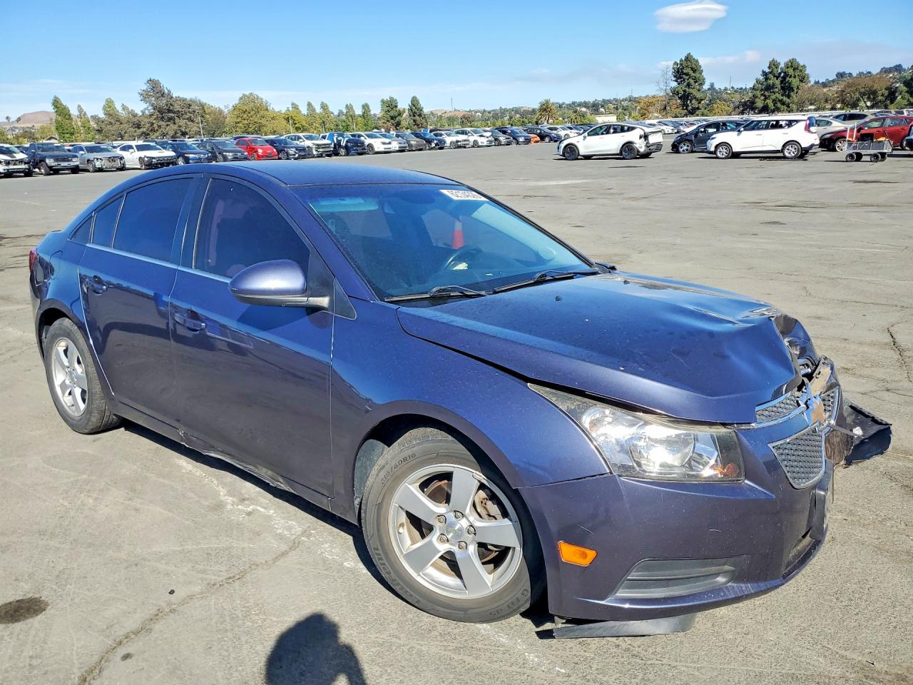 2014 Chevrolet Cruze Lt Blue vin: 1G1PC5SB6E7420760