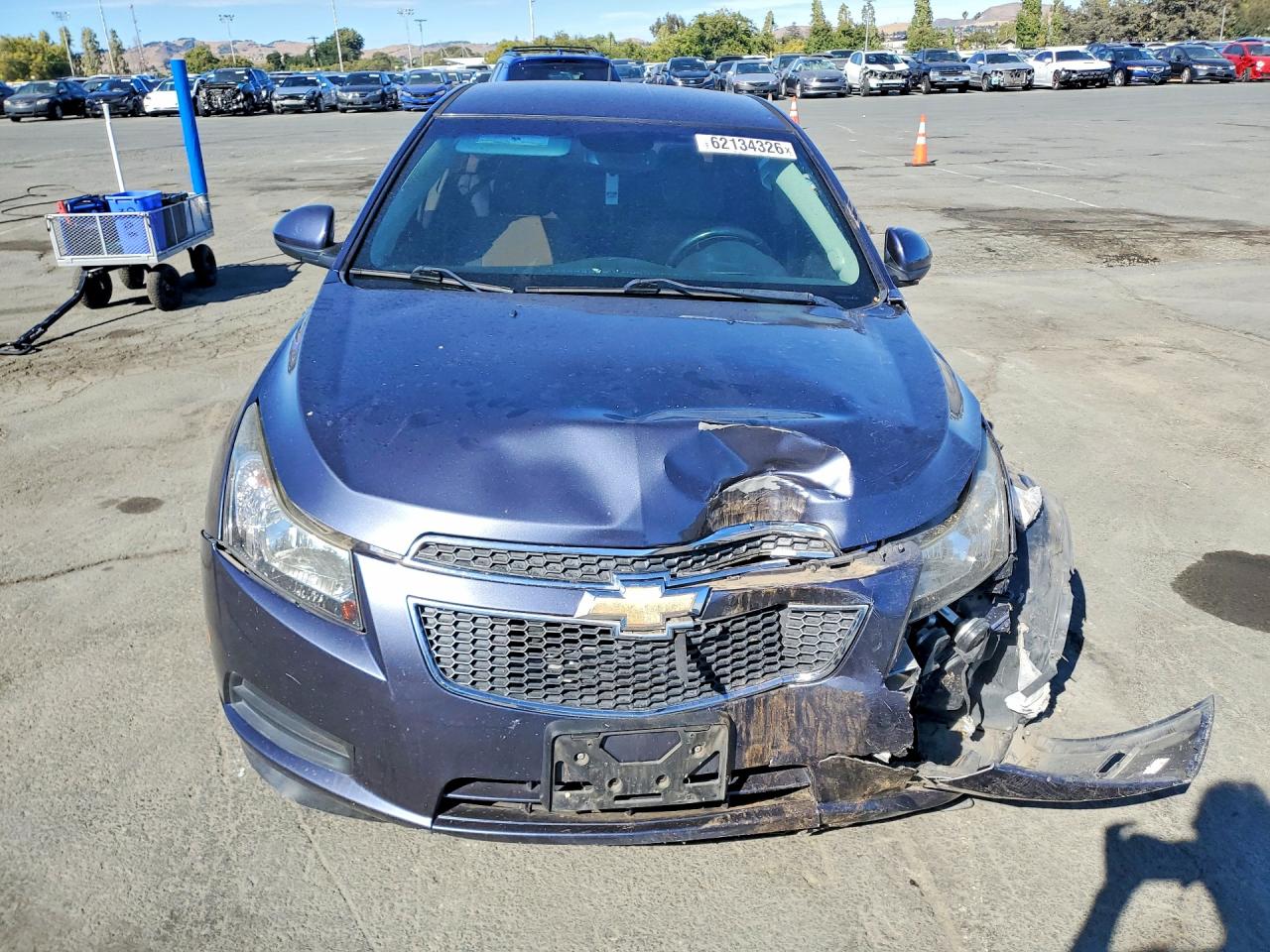 2014 Chevrolet Cruze Lt Blue vin: 1G1PC5SB6E7420760