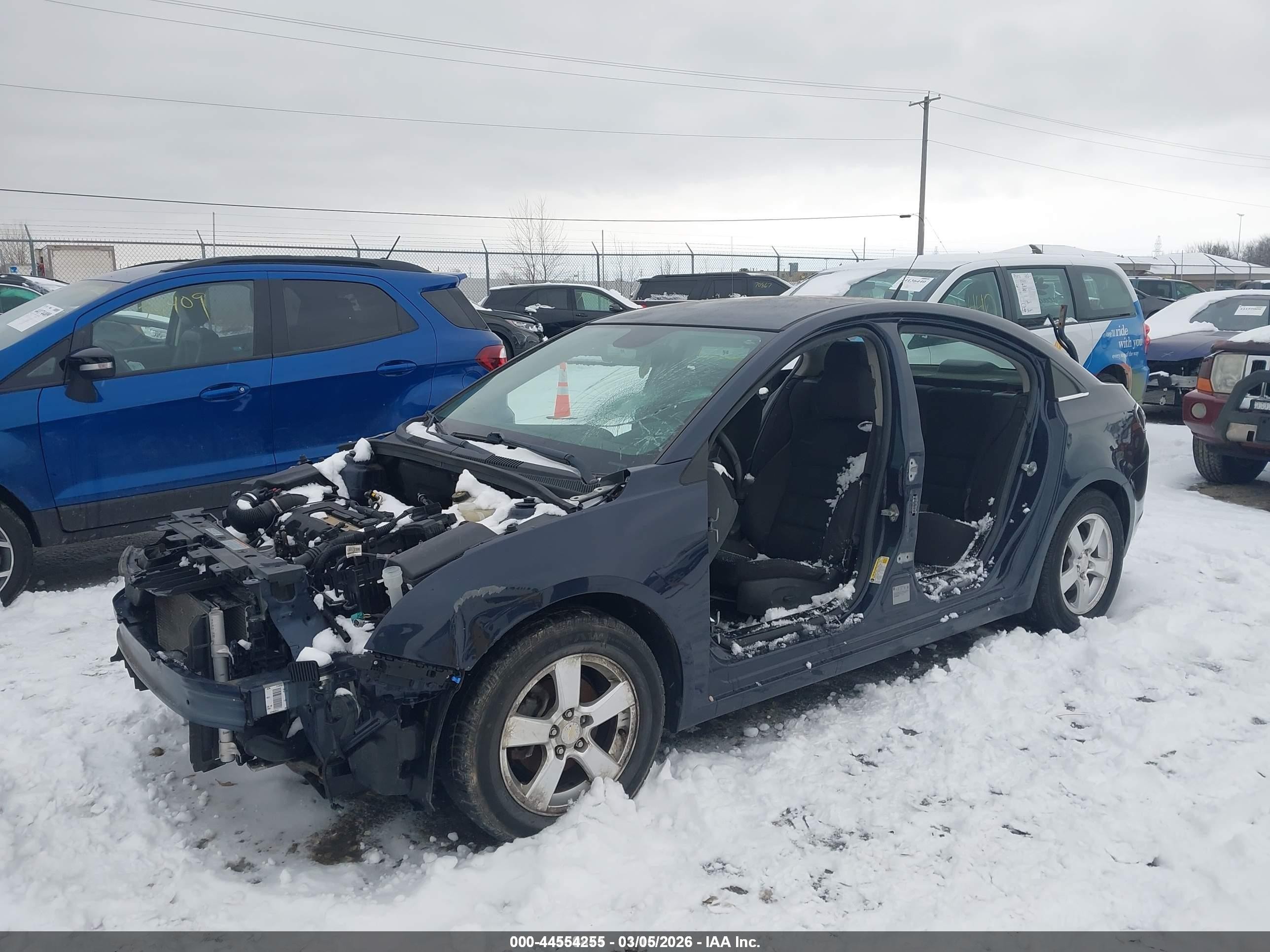 2014 Chevrolet Cruze 1lt Auto Dark Blue vin: 1G1PC5SB6E7435551