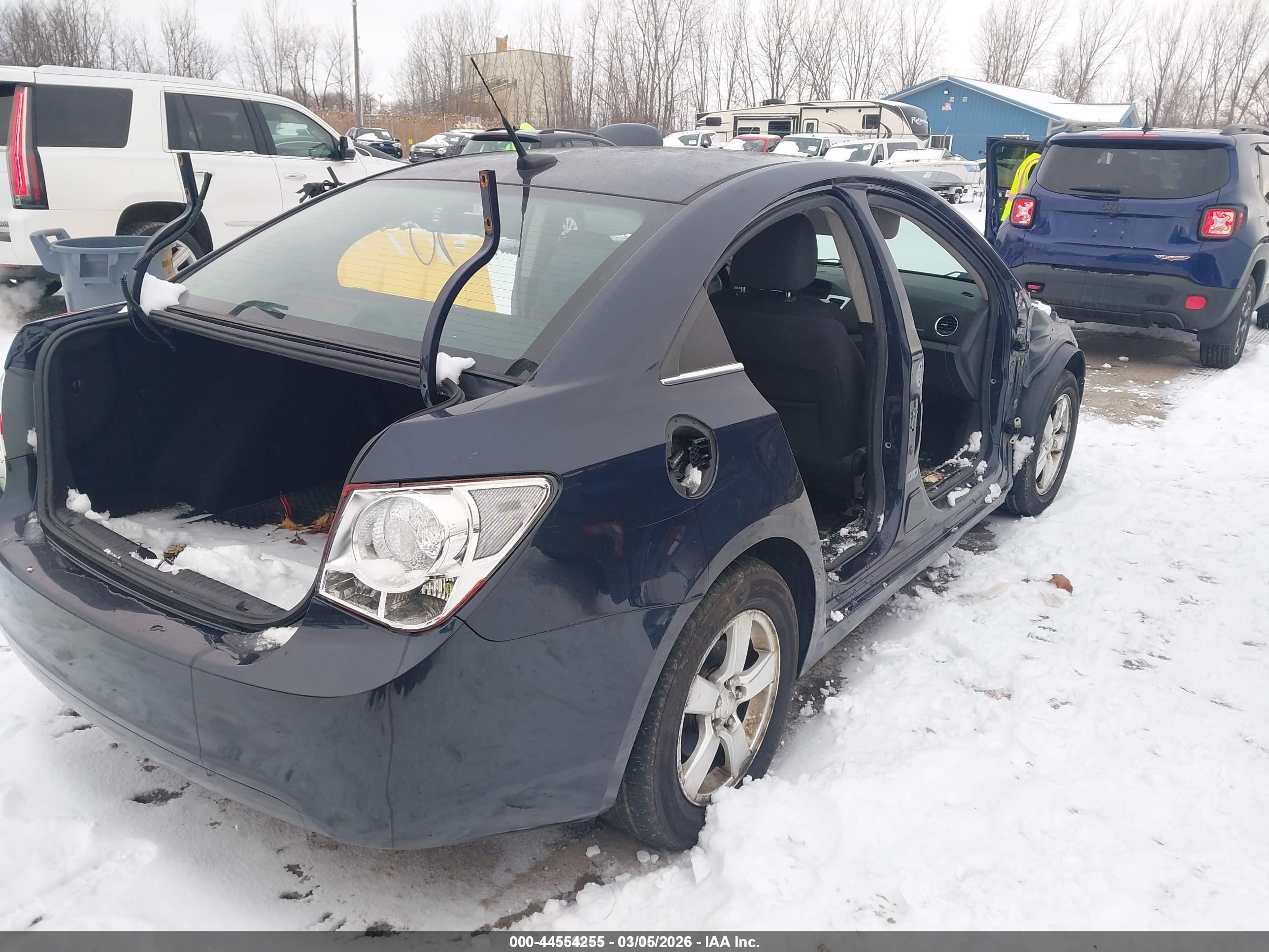 2014 Chevrolet Cruze 1lt Auto Dark Blue vin: 1G1PC5SB6E7435551