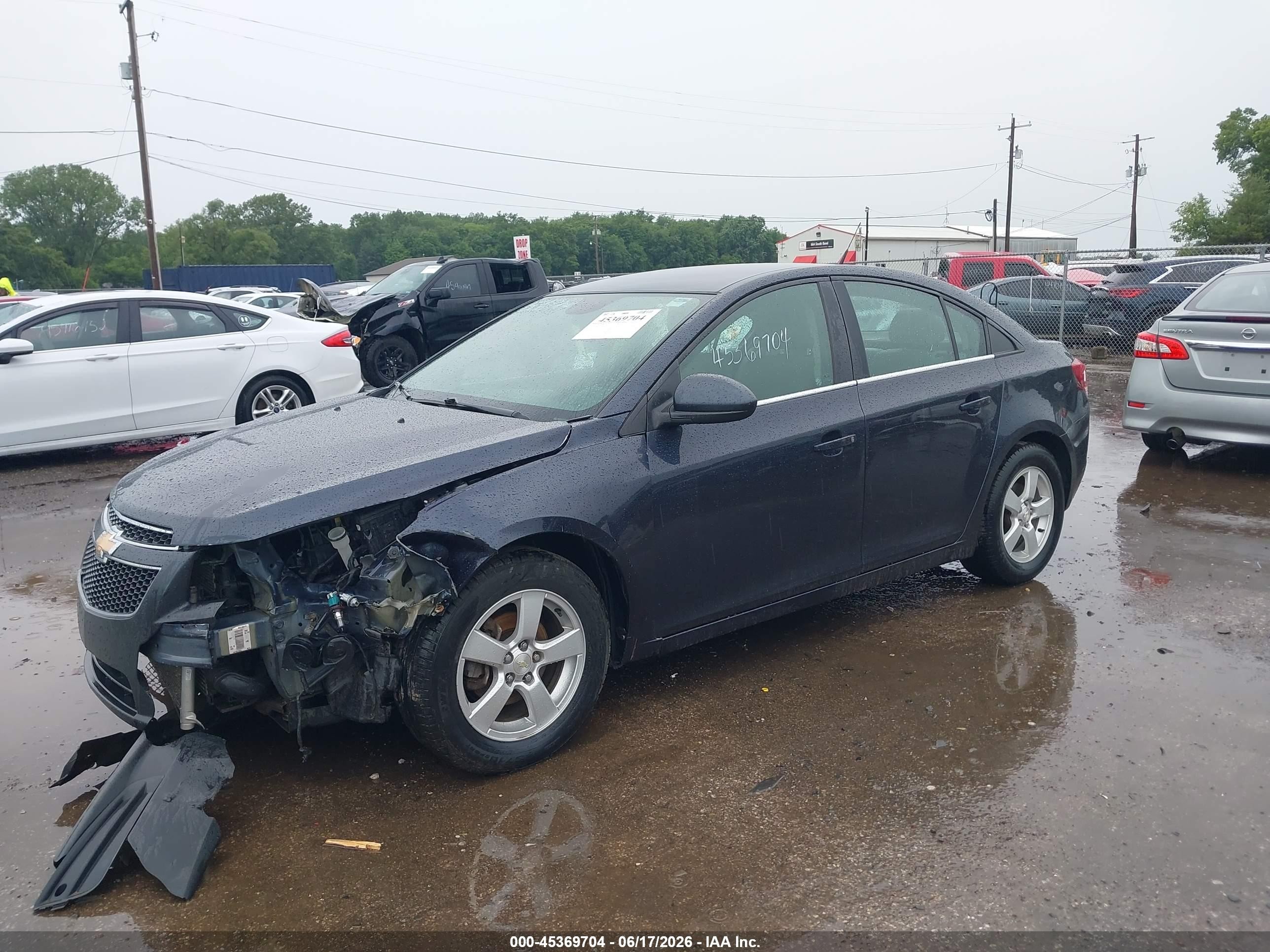 2014 Chevrolet Cruze 1lt Auto Dark Blue vin: 1G1PC5SB6E7442306