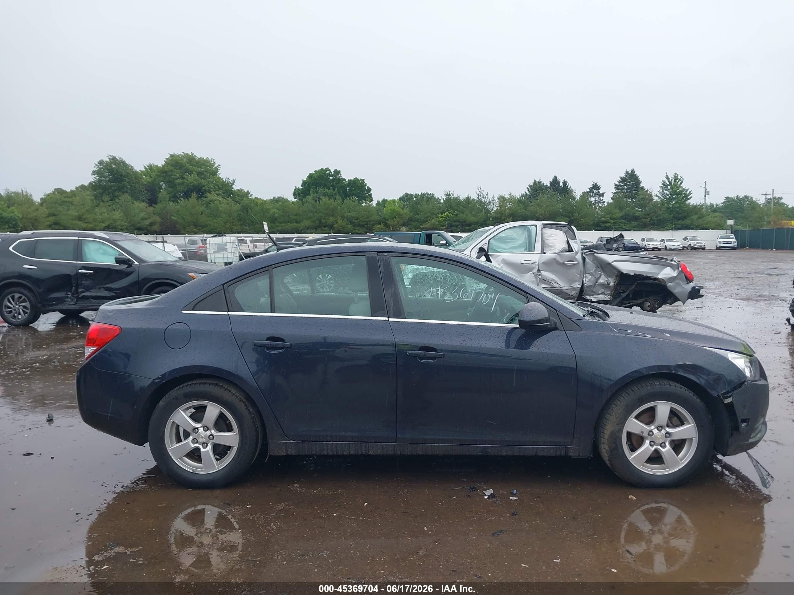 2014 Chevrolet Cruze 1lt Auto Dark Blue vin: 1G1PC5SB6E7442306