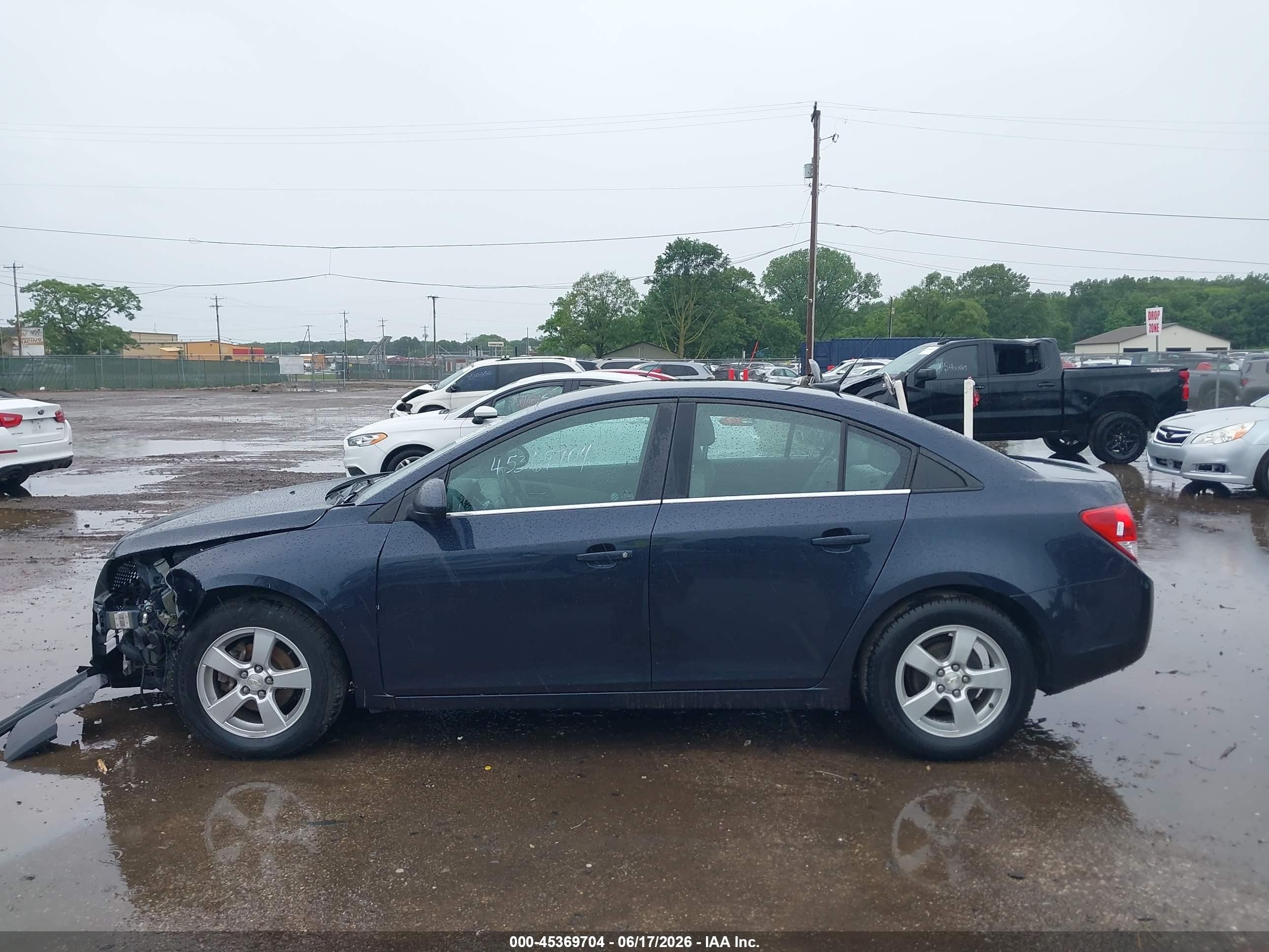 2014 Chevrolet Cruze 1lt Auto Dark Blue vin: 1G1PC5SB6E7442306